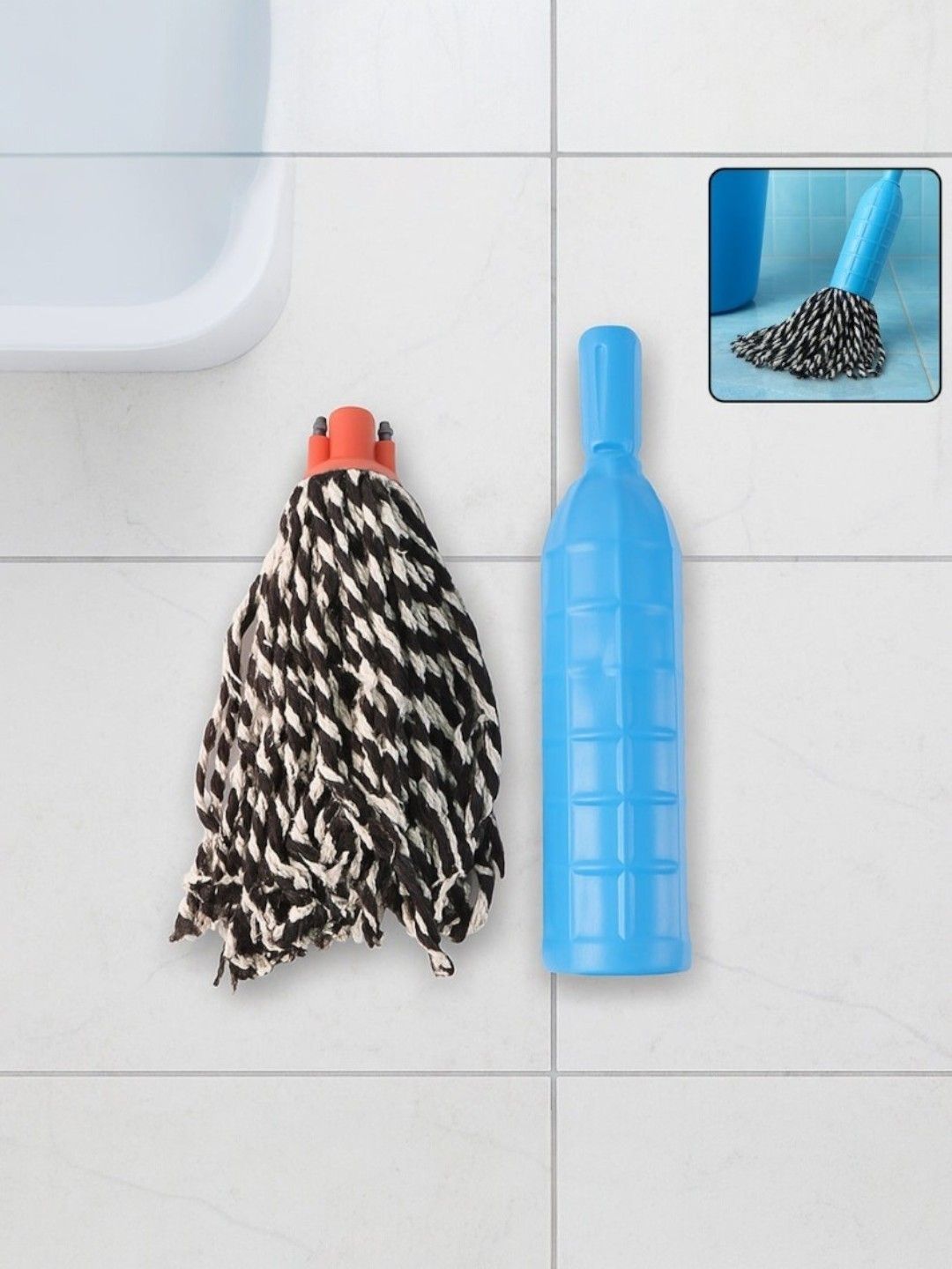 DeoDap Multicoloured Plastic Bath Accessories Set-image-6