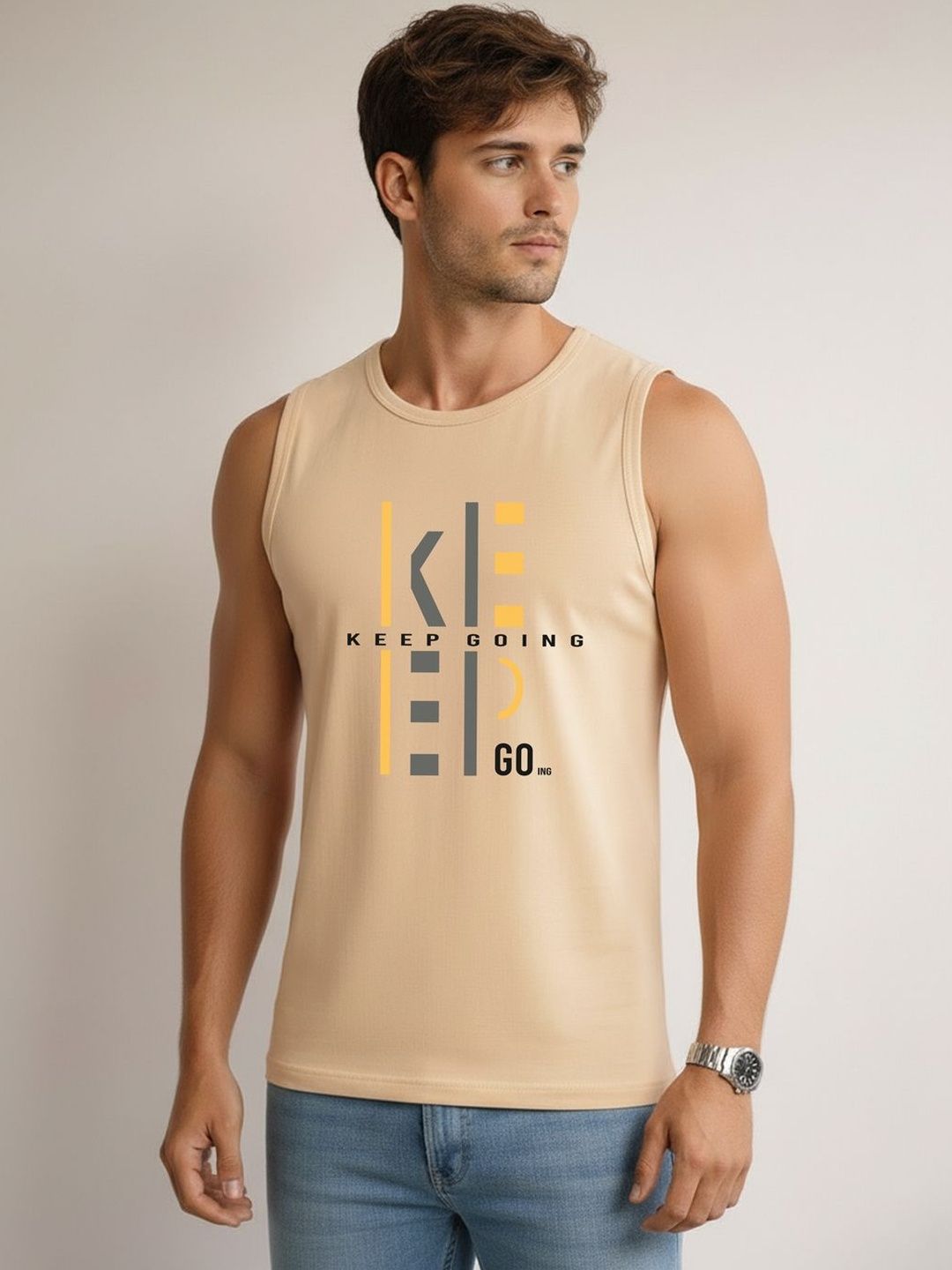 CRYPTIC Printed Assorted Cotton Tank-image-45