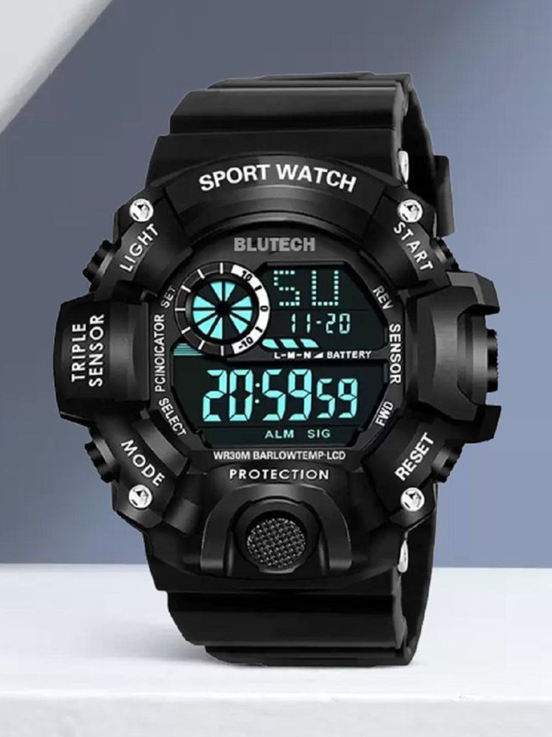 Blutech Unisex Kids Dial & Stainless Steel Straps Watch SH0CK GR3Y_14-image-24