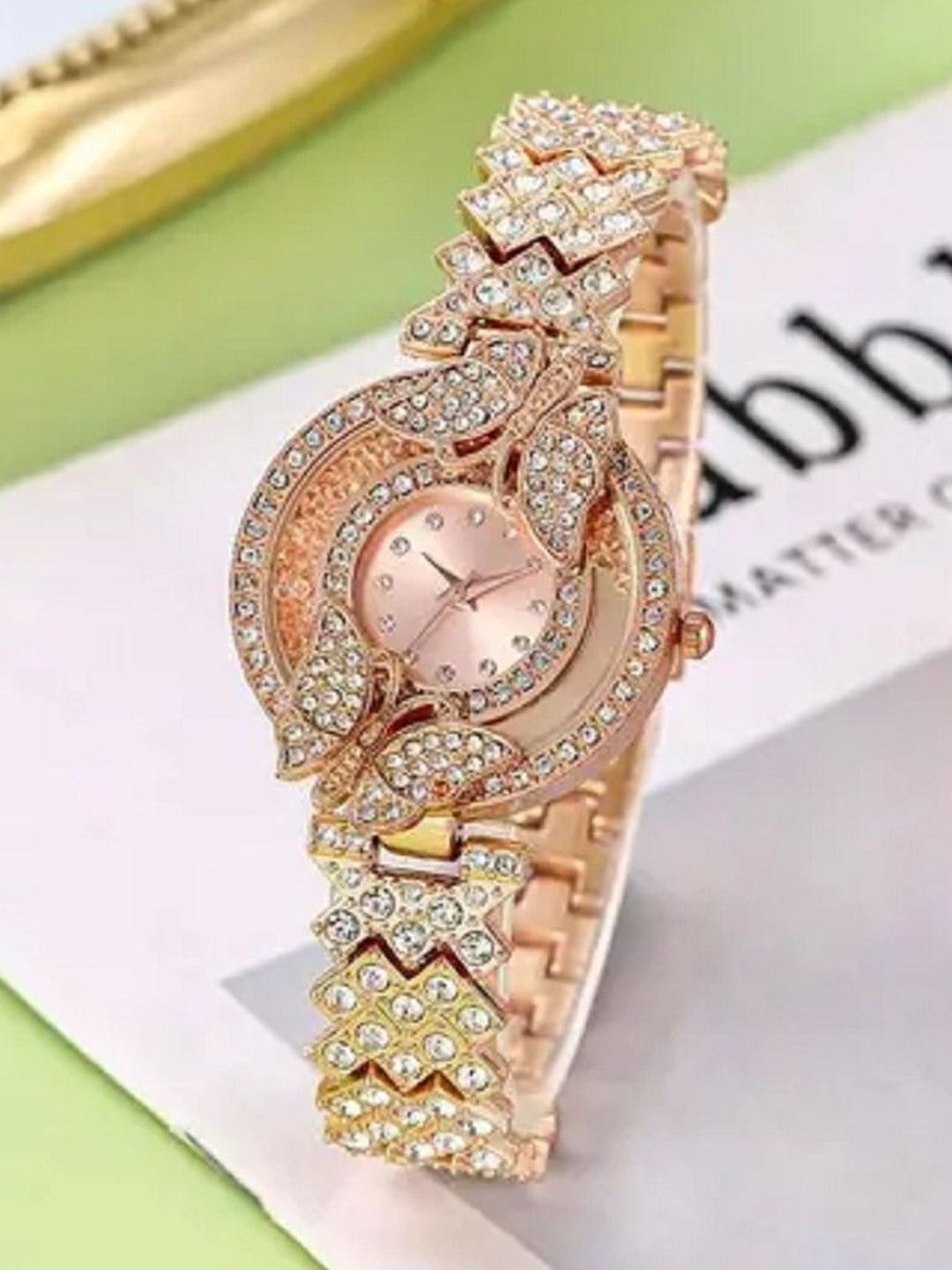 Blutech Women Dial & Metal Straps Watch Dmnd_Butterly_Analoge_NW-image-6