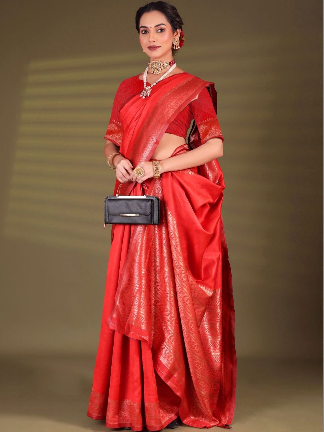 KALINI Woven Design Zari Art Silk Banarasi Saree-picture-28