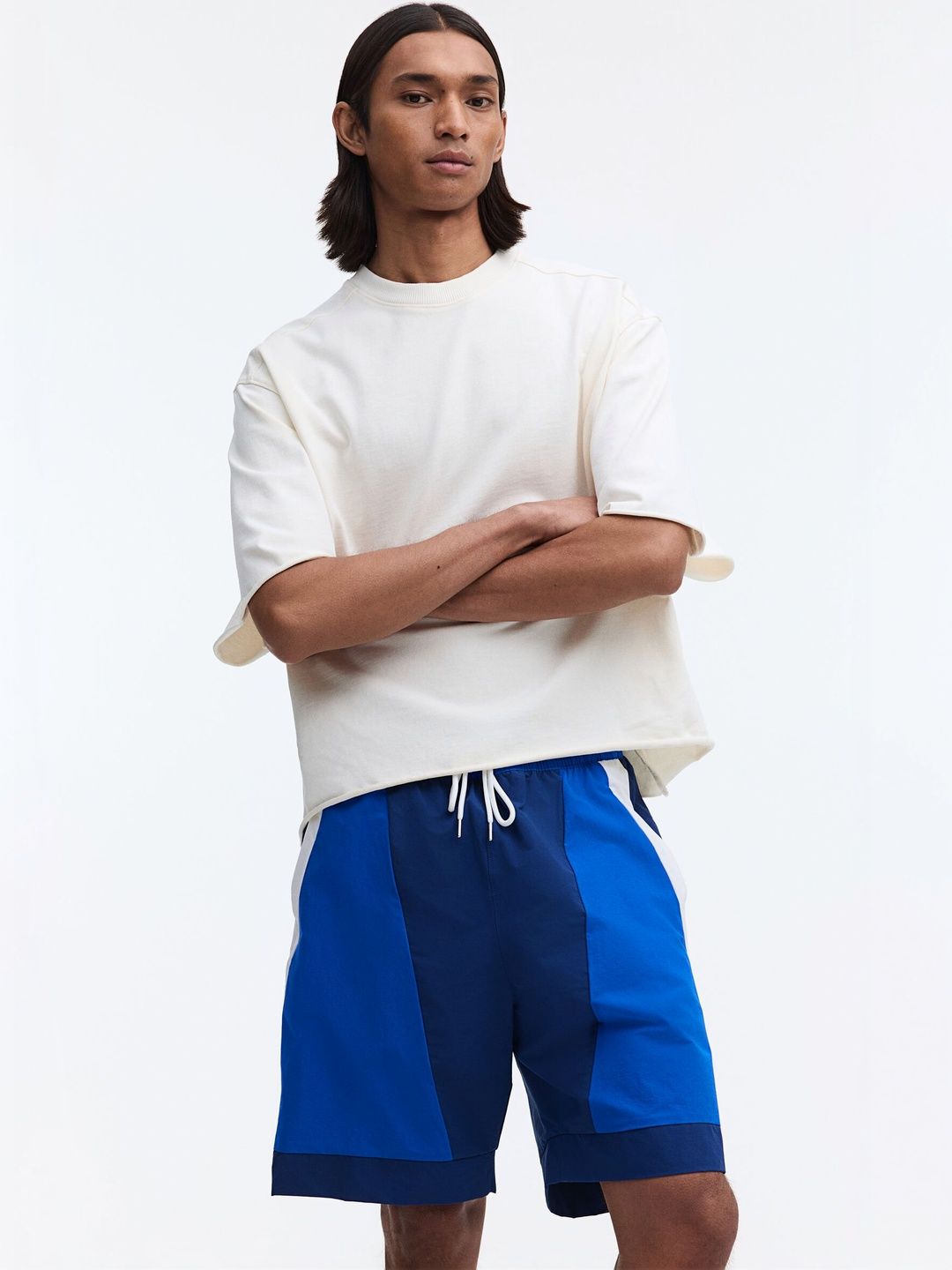 H&M Loose Fit Track Shorts-picture-38