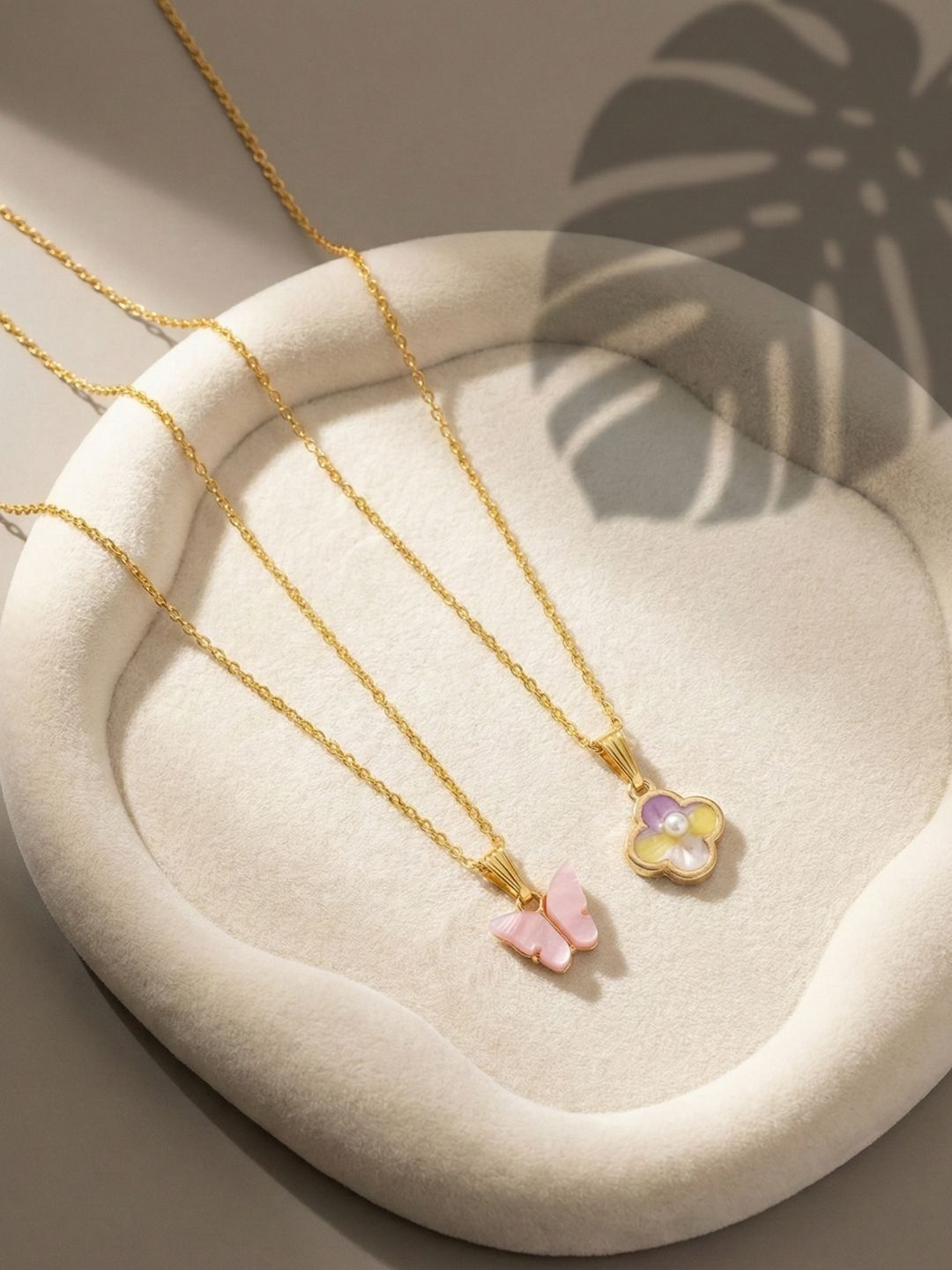 Lara Karen Pack Of 2 Gold-Plated Pendant-picture-41