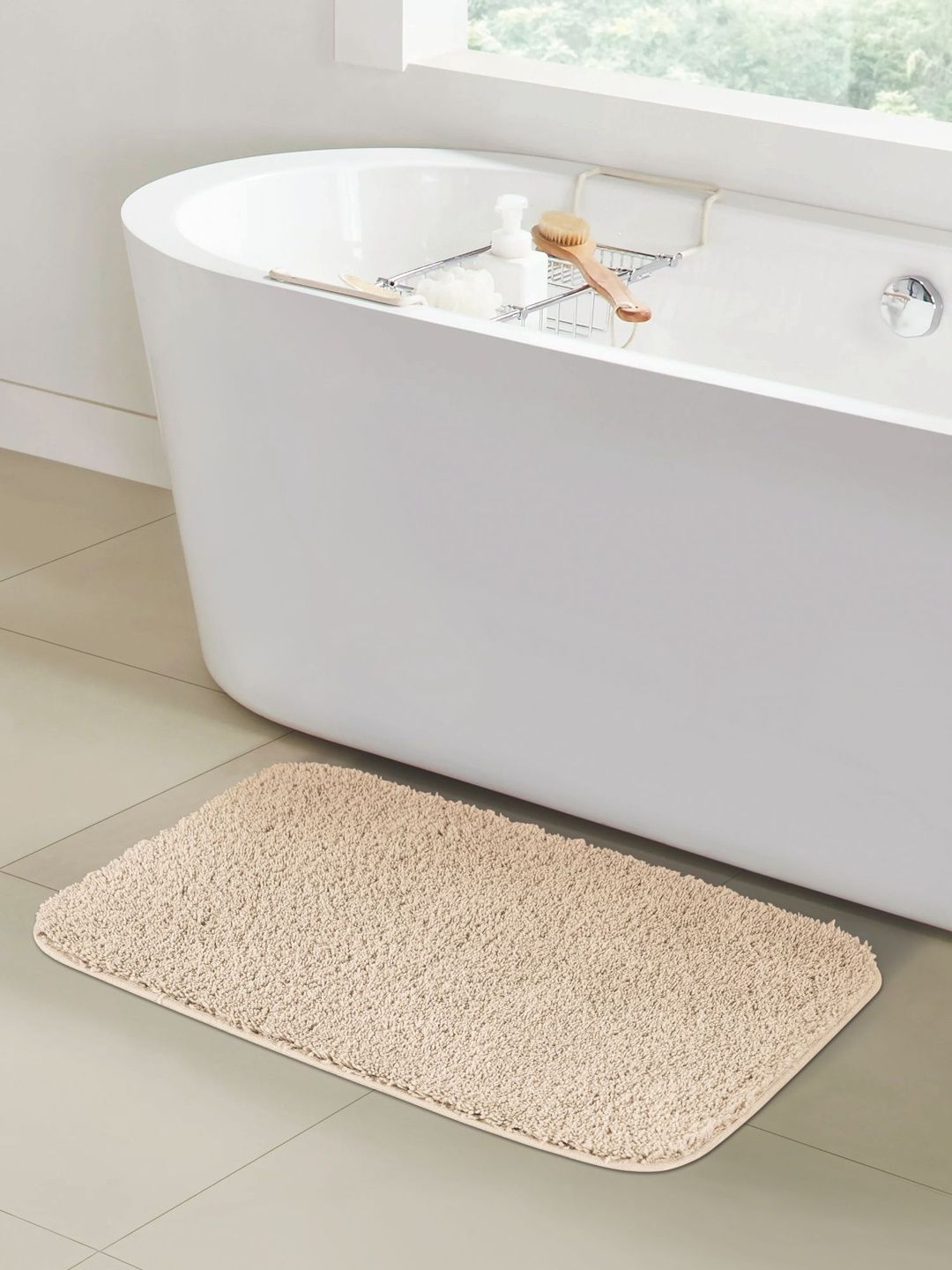 OBSESSIONS Pack Of 2 Beige Bath Rugs-image-10