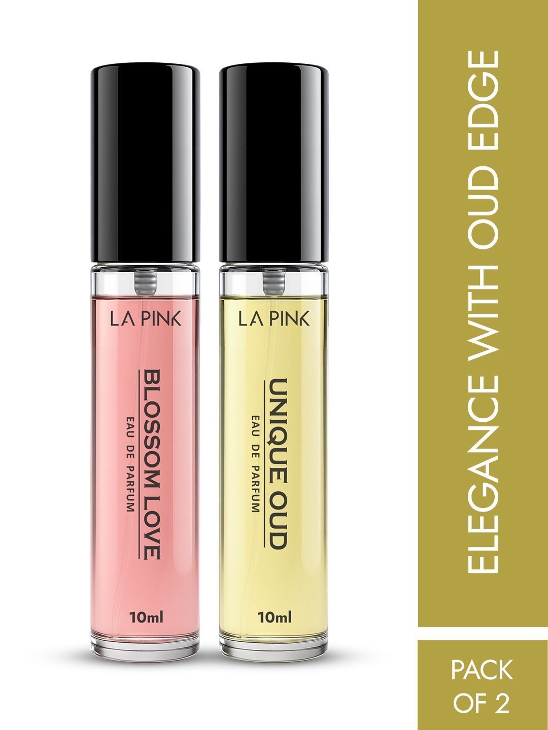 La Pink Set Of 2 Blossom Love & Unique Oud Long Lasting Eau De Parfum - 10 ml Each-picture-27
