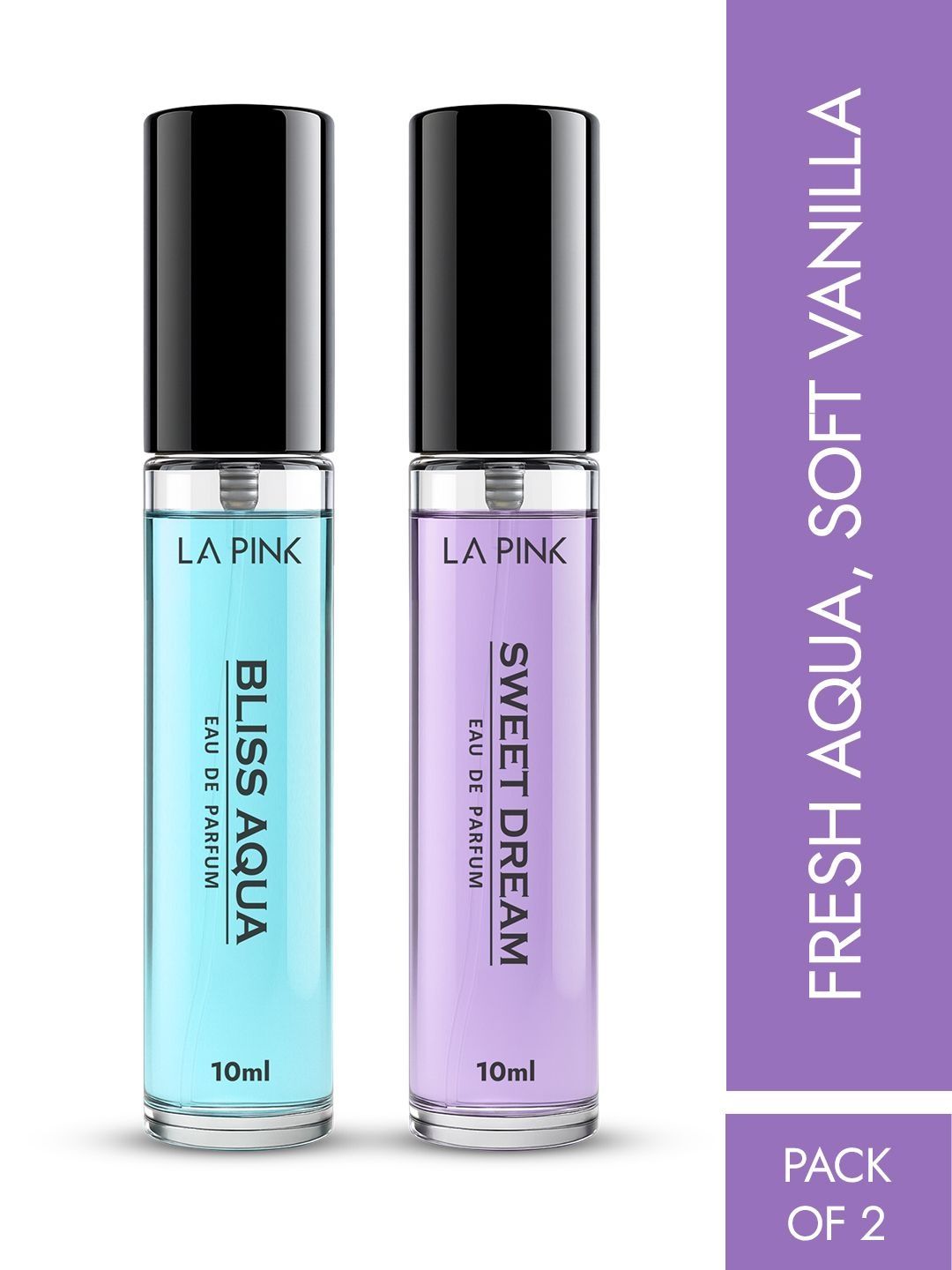 La Pink Set Of 2 Bliss Aqua & Sweet Dream Long Lasting Eau De Parfum - 10 ml Each-picture-31