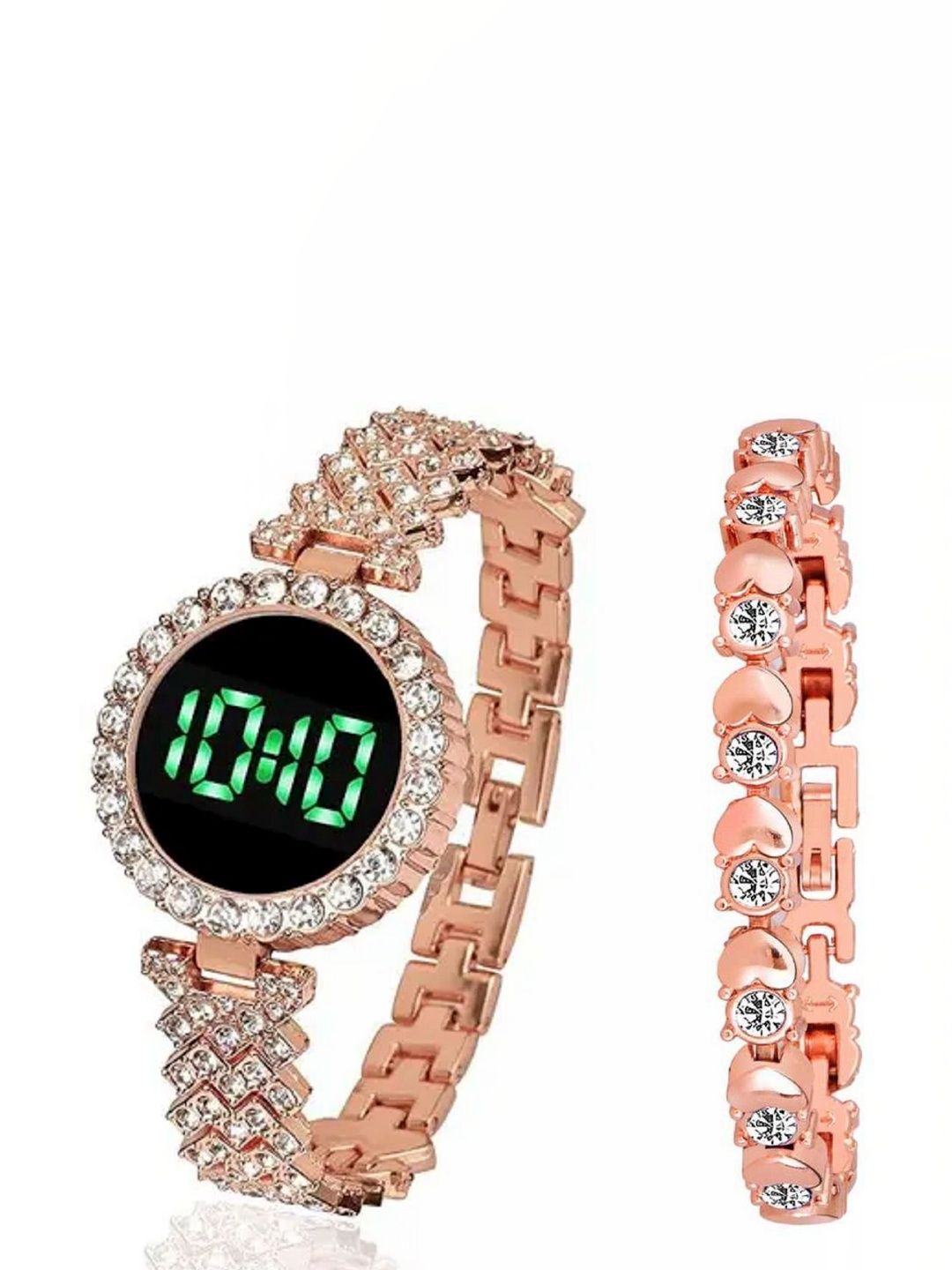 Blutech Unisex Kids Dial & Stainless Steel Straps Watch New RG Digital+RG Dot Bracelet-image-25