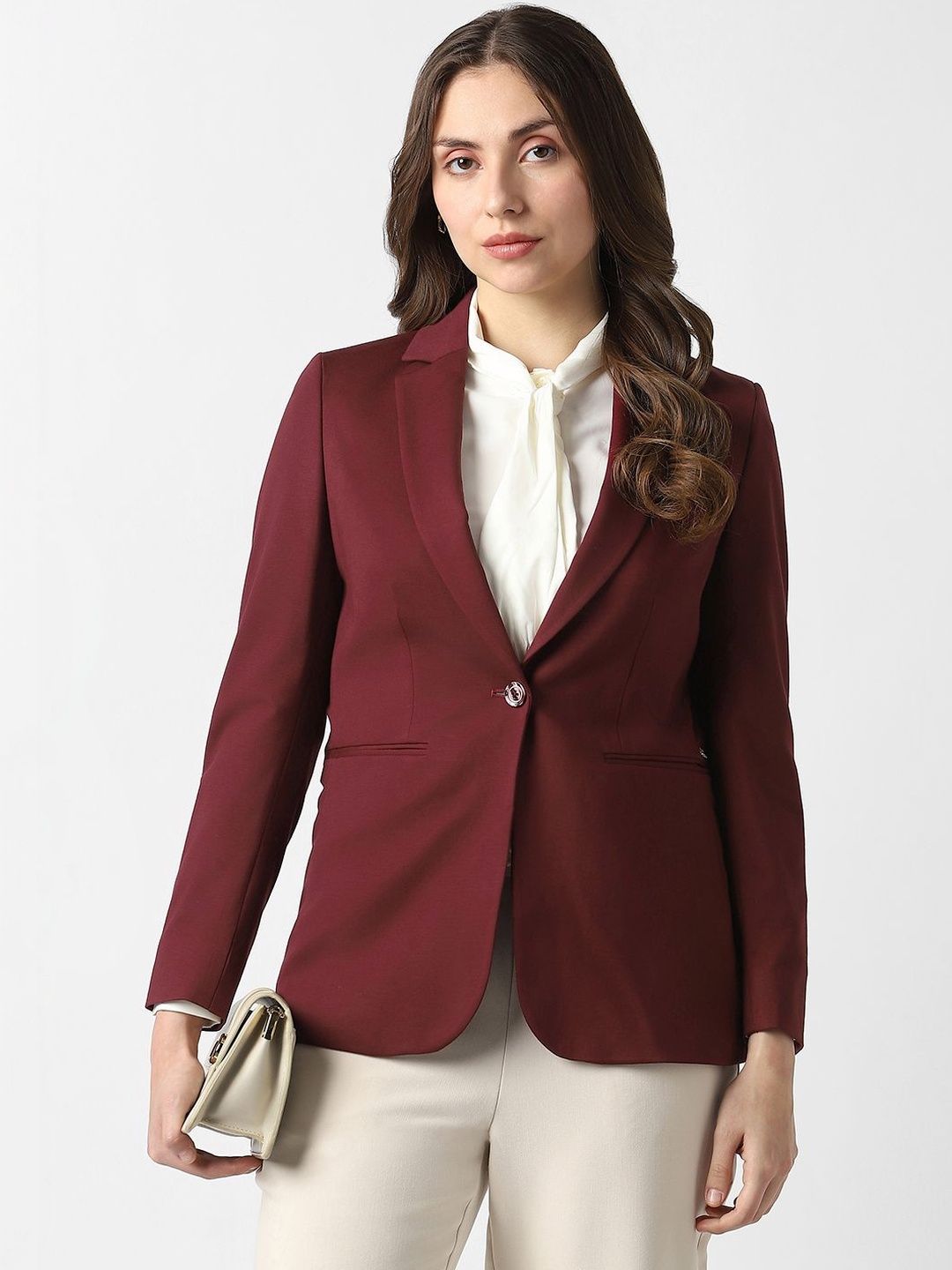 Van Heusen Woman Notched Lapel Single-Breasted Formal Blazers-picture-10