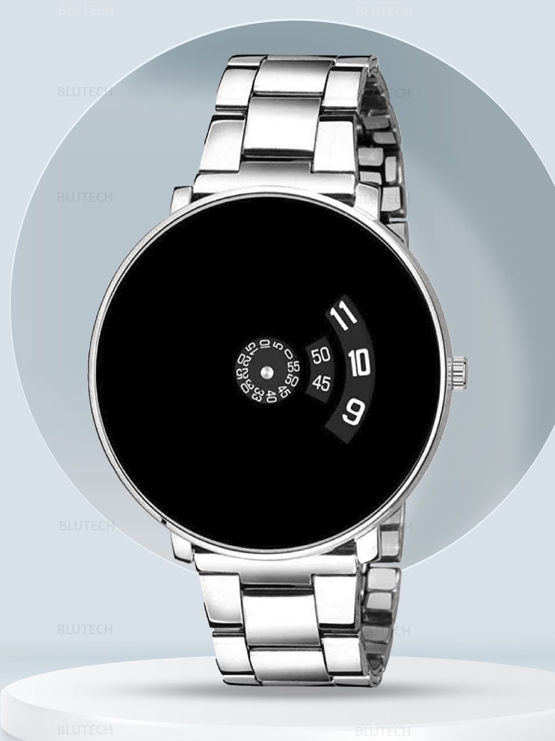Blutech Unisex Kids Dial & Stainless Steel Straps Watch pAldU_ Blk_Chaln-picture-6