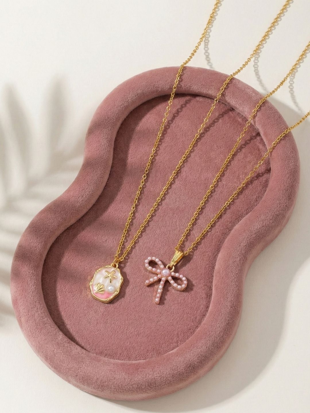 Lara Karen Brass Gold-Plated Pendant And Chain-image-48
