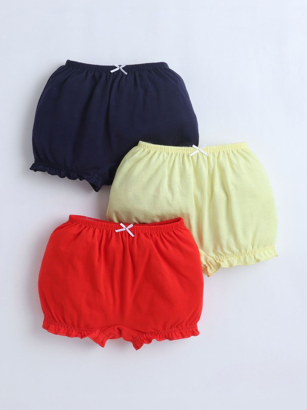 BUMZEE Girls Pack of 3 Frills Cotton Basic Briefs-picture-56