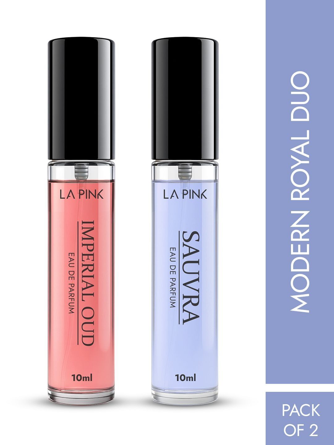 La Pink Women Set Of 2 Imperial Oud & Sauvra Long Lasting Eau de Parfum - 10 ml Each-picture-50