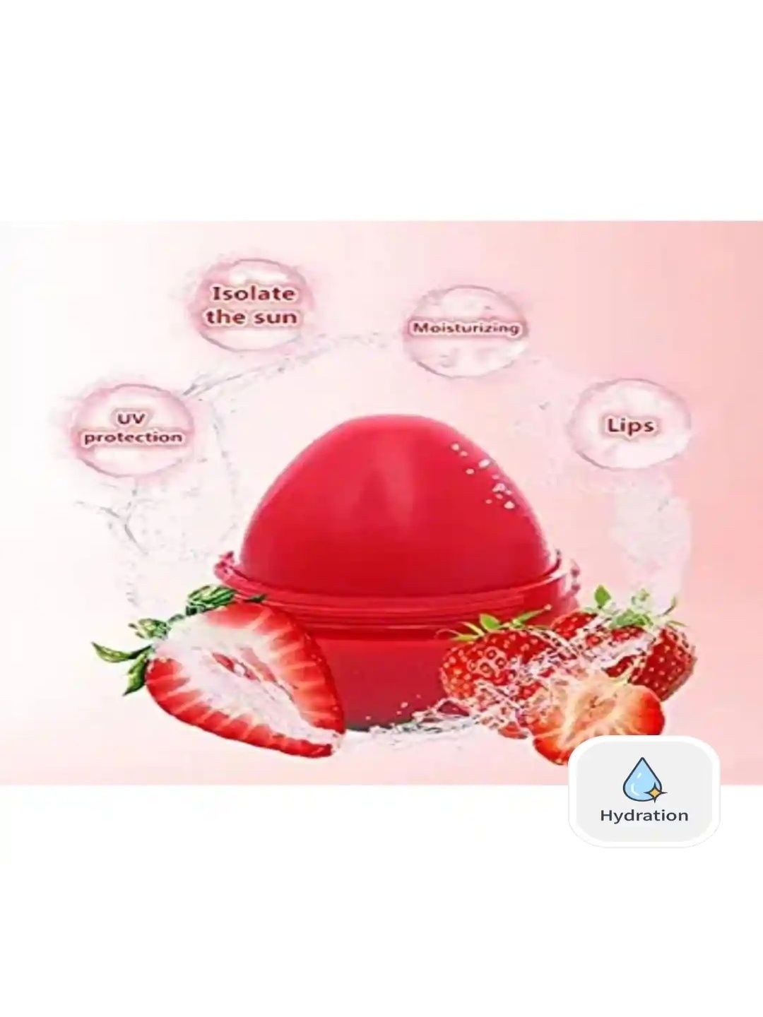 OTAK Strawberry lip Balm For Dry Lips - 10 g - Pink-picture-9
