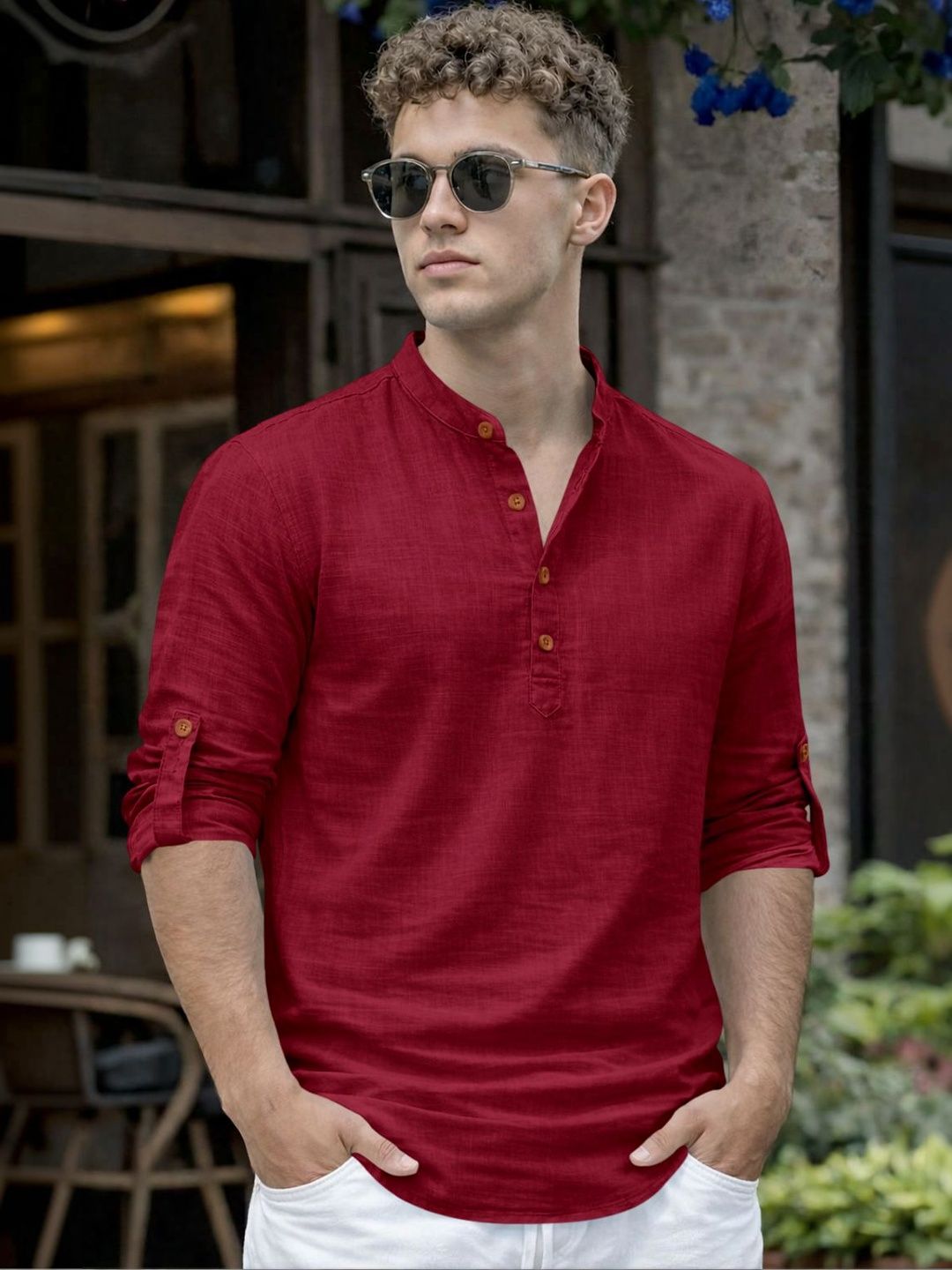 Fifth U Mandarin Collar Straight Kurta-picture-45
