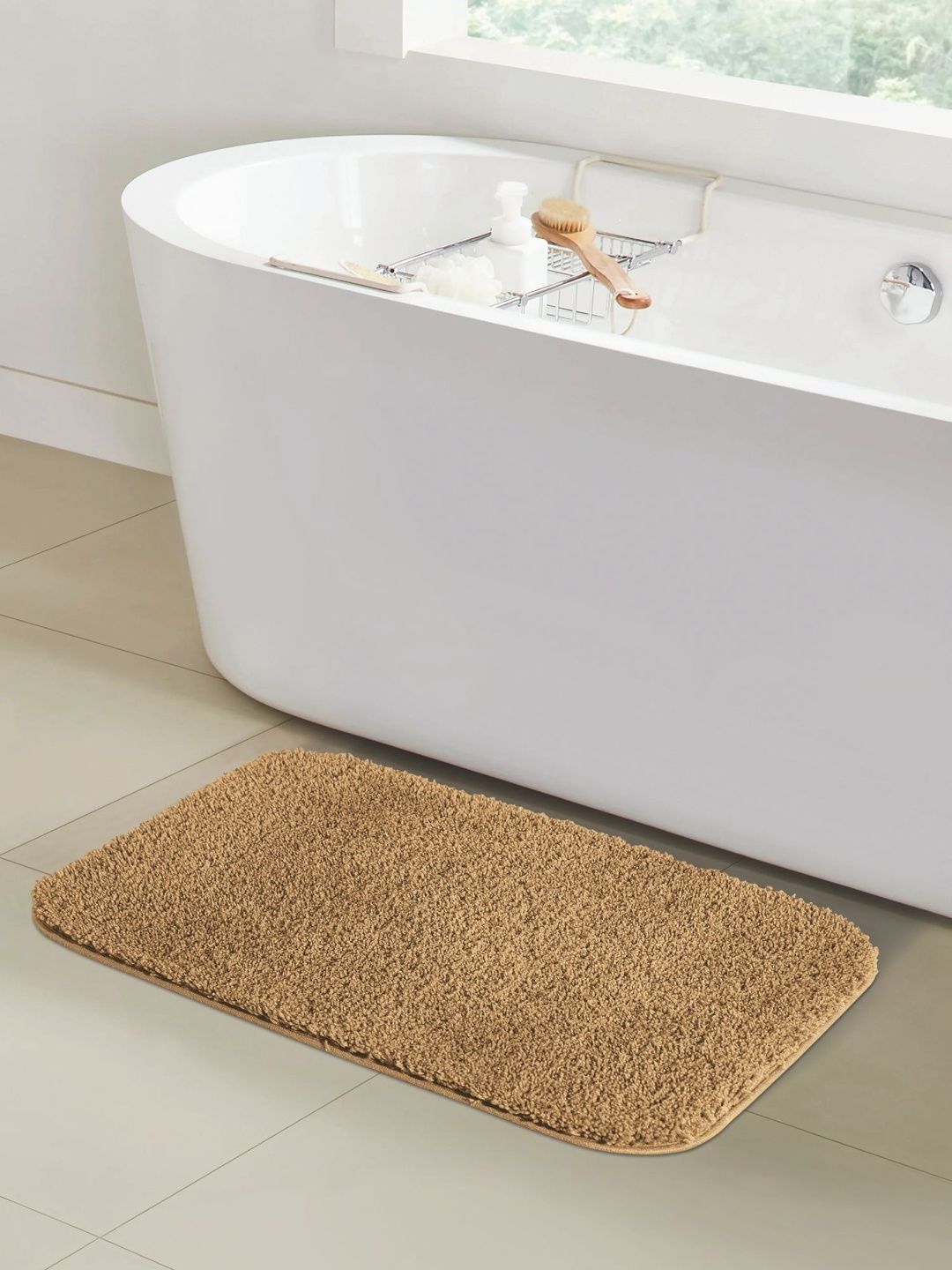 OBSESSIONS Pack Of 2 Camel Brown Bath Rugs-image-17