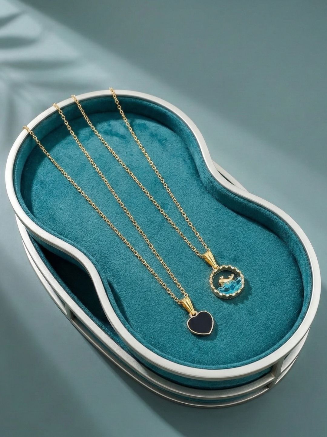 Lara Karen Pack Of 2 Gold-Plated Pendant-picture-35