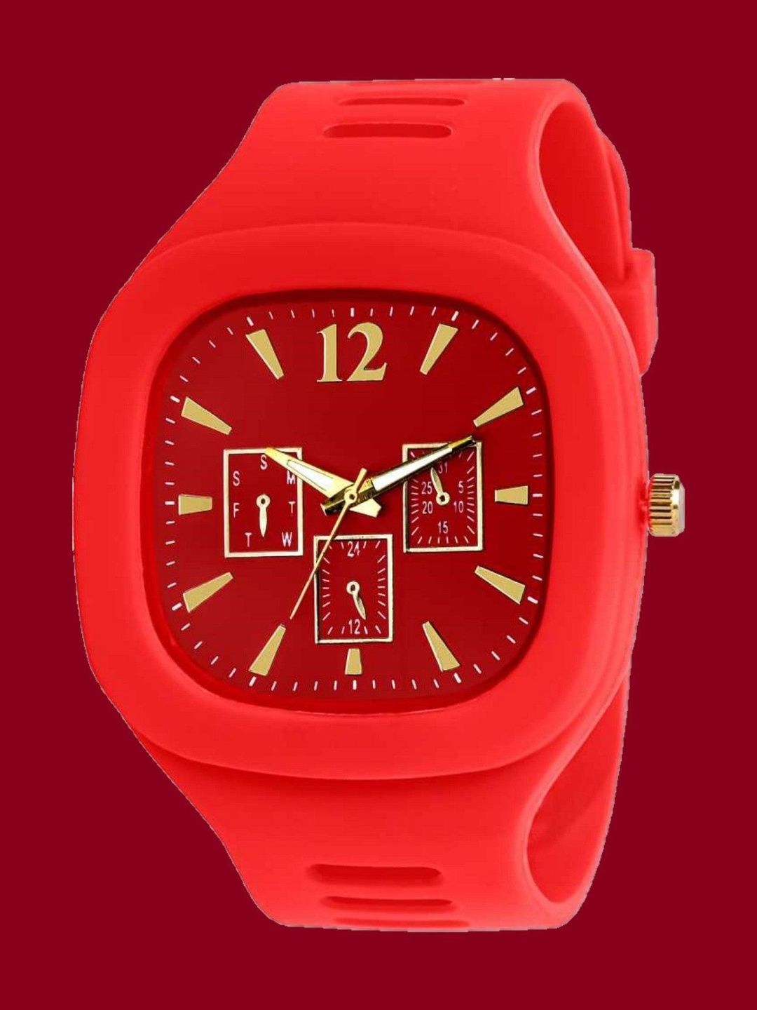 Blutech Unisex Kids Dial & Stainless Steel Straps Watch BL-0005_Red-picture-1