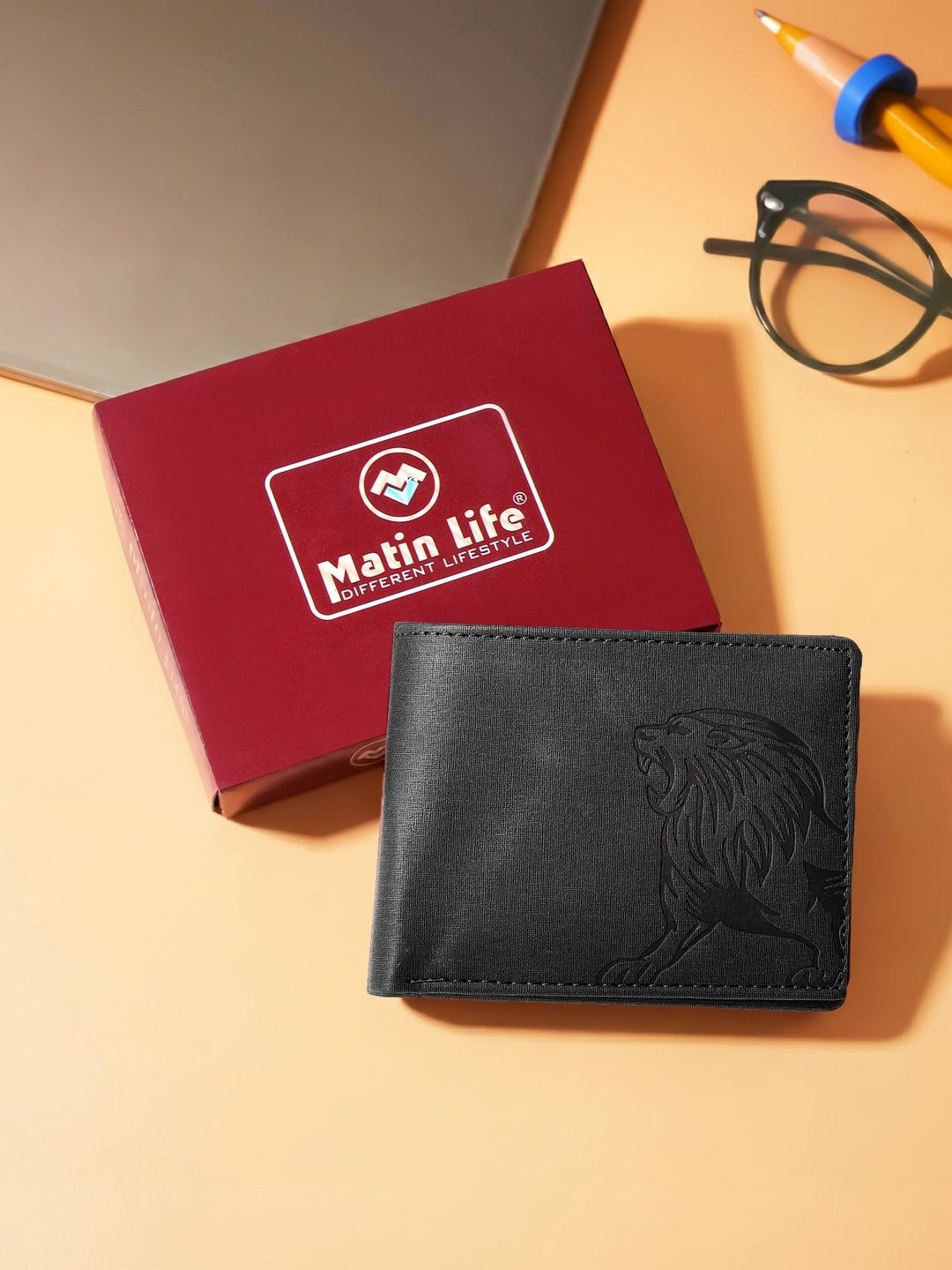 MATIN LIFE Men Textured PU Two Fold Wallet-picture-48