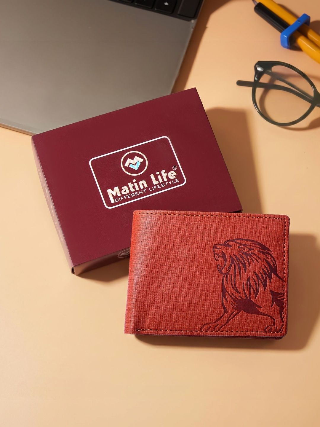 MATIN LIFE Men Textured PU Two Fold Wallet-picture-30