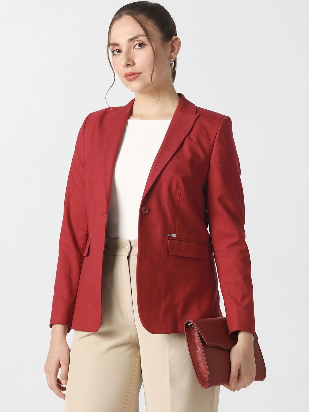 Van Heusen Woman Notched Lapel Single-Breasted Formal Blazers-picture-34