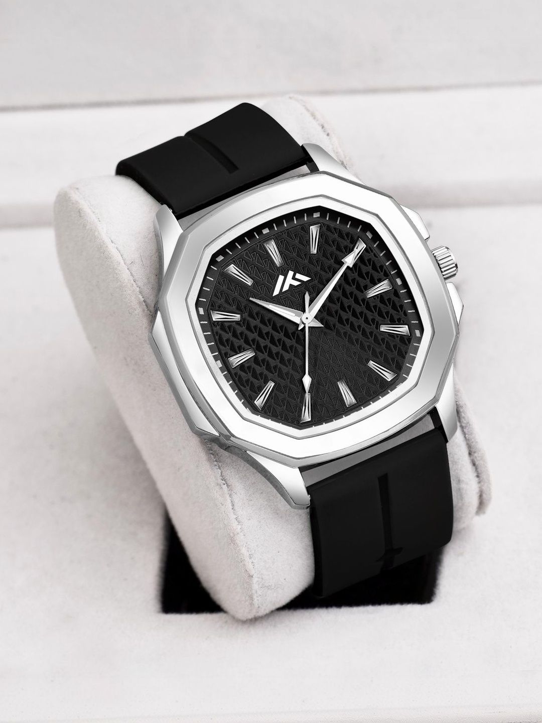 JUST LIKE Men Dial & Straps Analogue Watch JT-61 Crom Black Silicon Strap WATCH-image-35