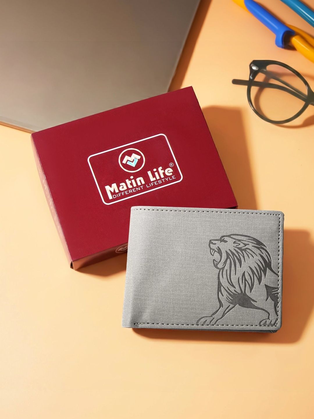 MATIN LIFE Men Printed PU Two Fold Wallet-picture-12
