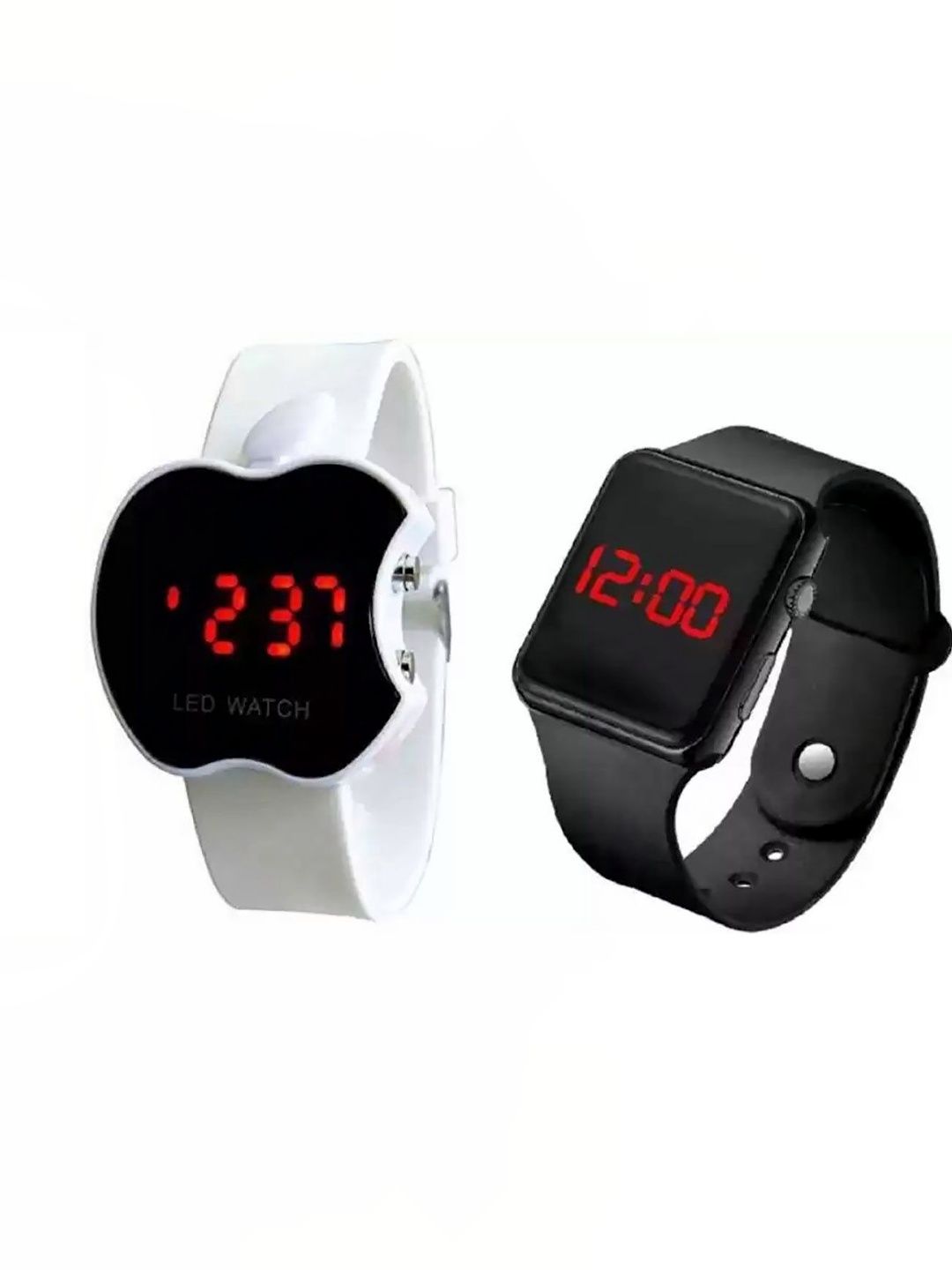 Brostin Unisex Kids Dial & Straps Digital LED Display Watches White Apple Square Watch-picture-34