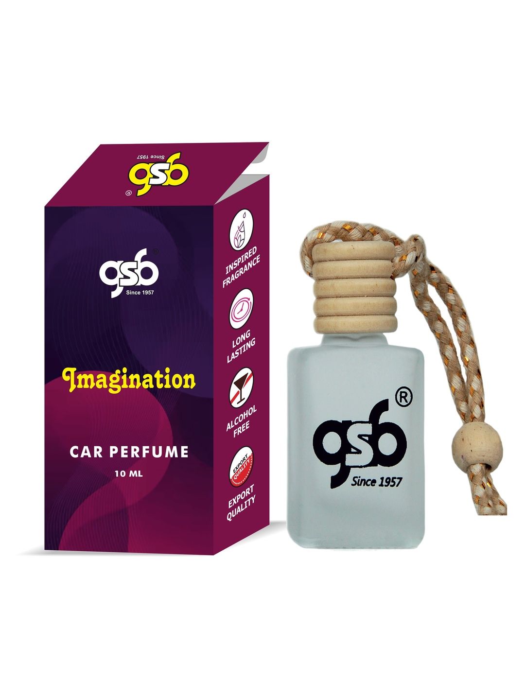GSB Imagination Inspired Hanging Car Air Freshener - 10 ml-picture-12