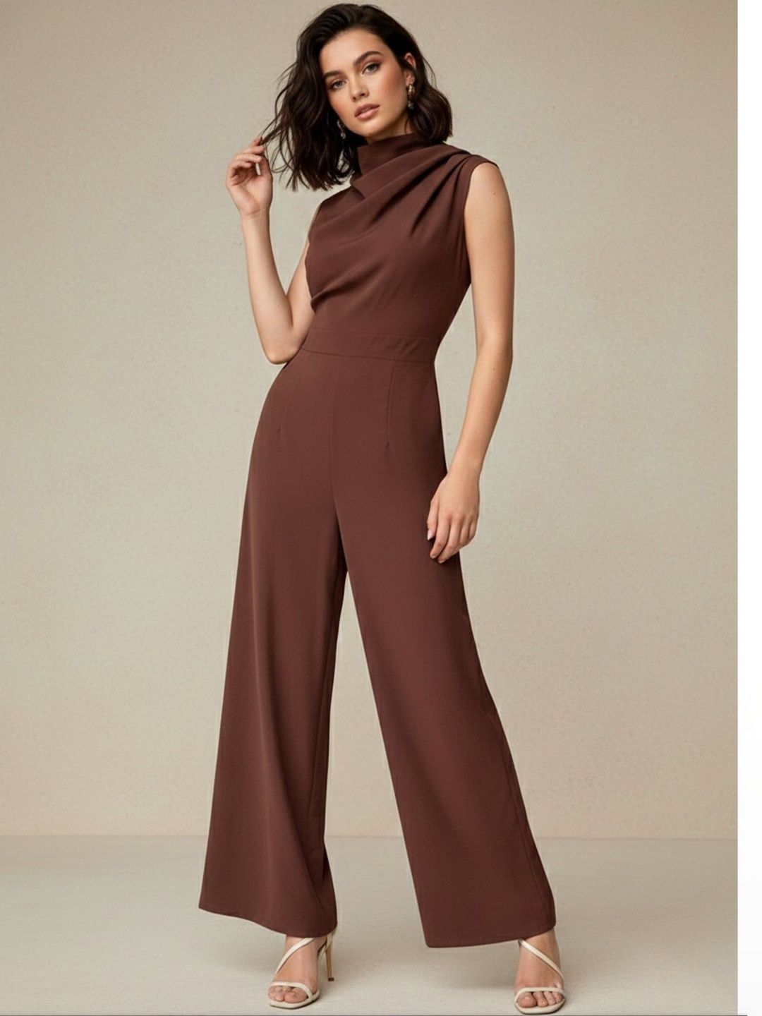 Outzidr Cowl Neck Basic Jumpsuit-picture-10