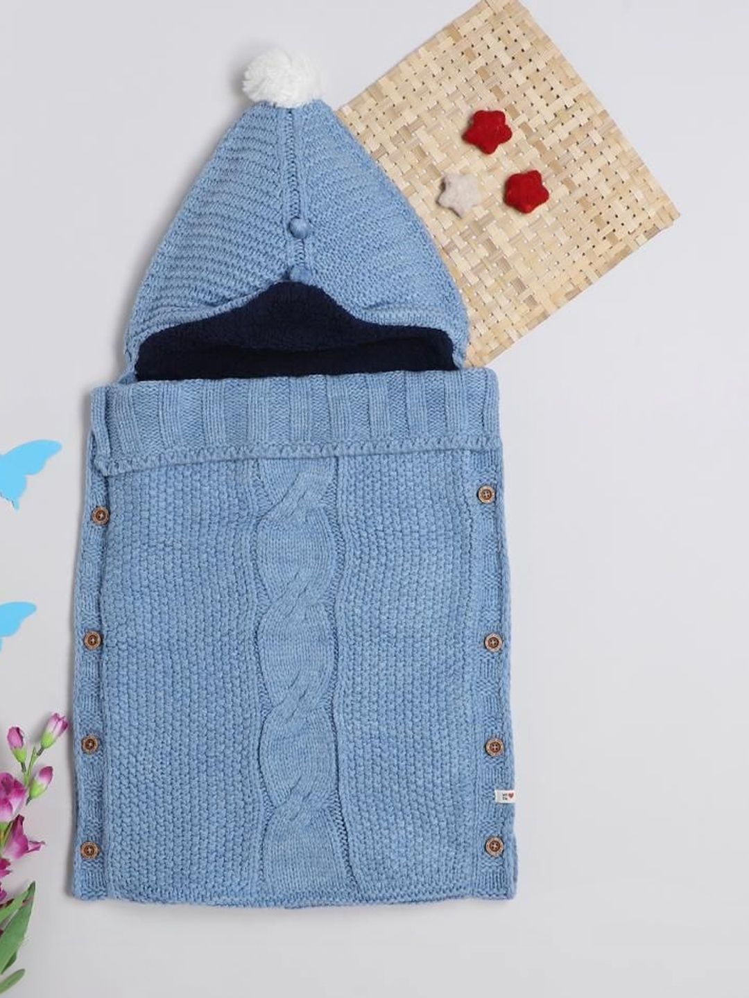 Yellow Apple Blue & Blue Heavy Winter 350 GSM Blanket-image-46