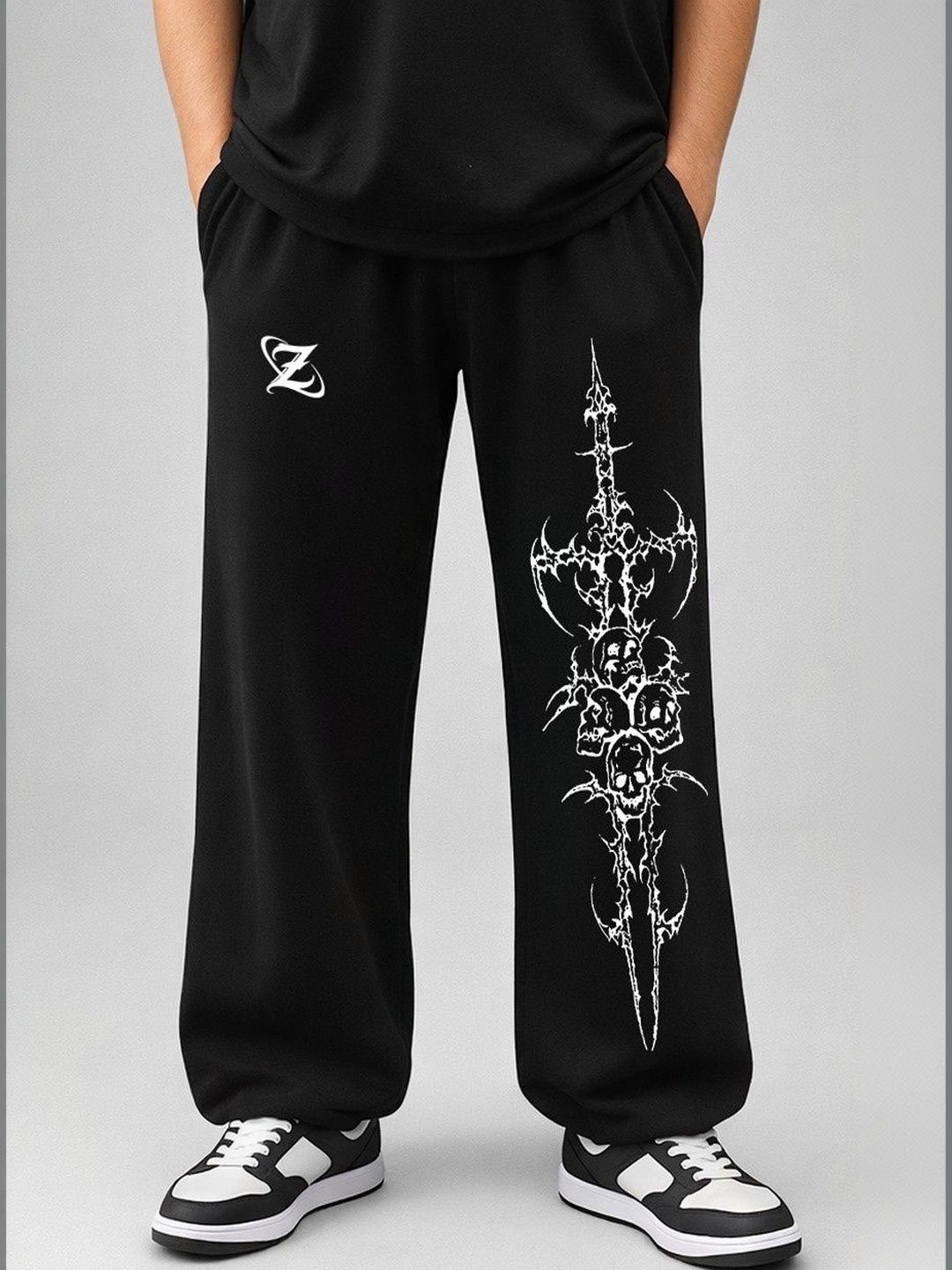 zentik Men Regular Fit Graphic Print Track Pants-image-24