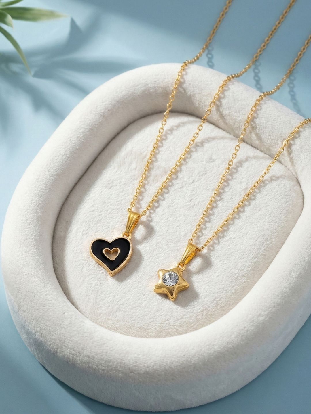 Lara Karen Pack Of 2 Gold-Plated Pendant-picture-34