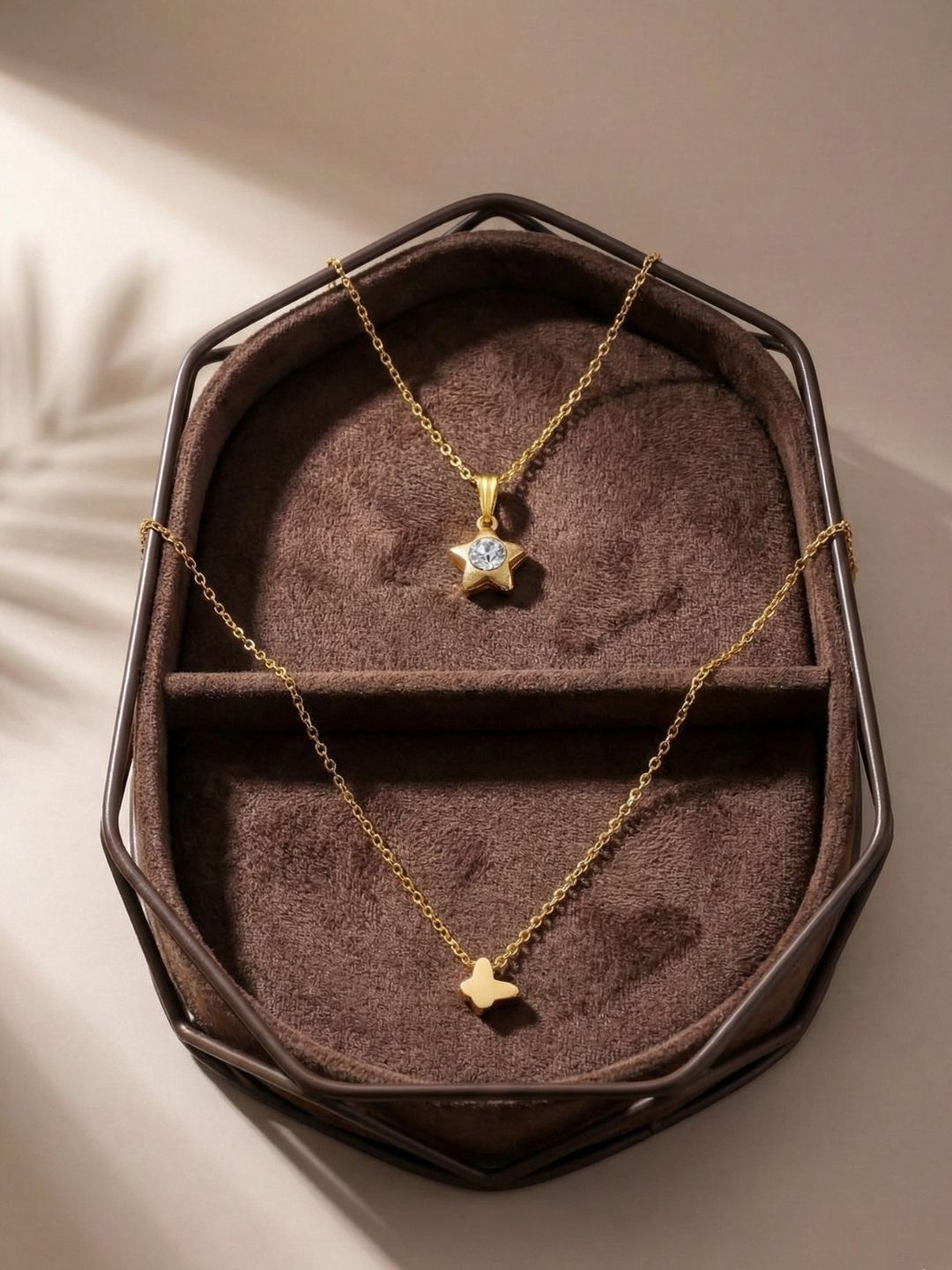 Lara Karen Pack Of 2 Gold-Plated Pendant-picture-28