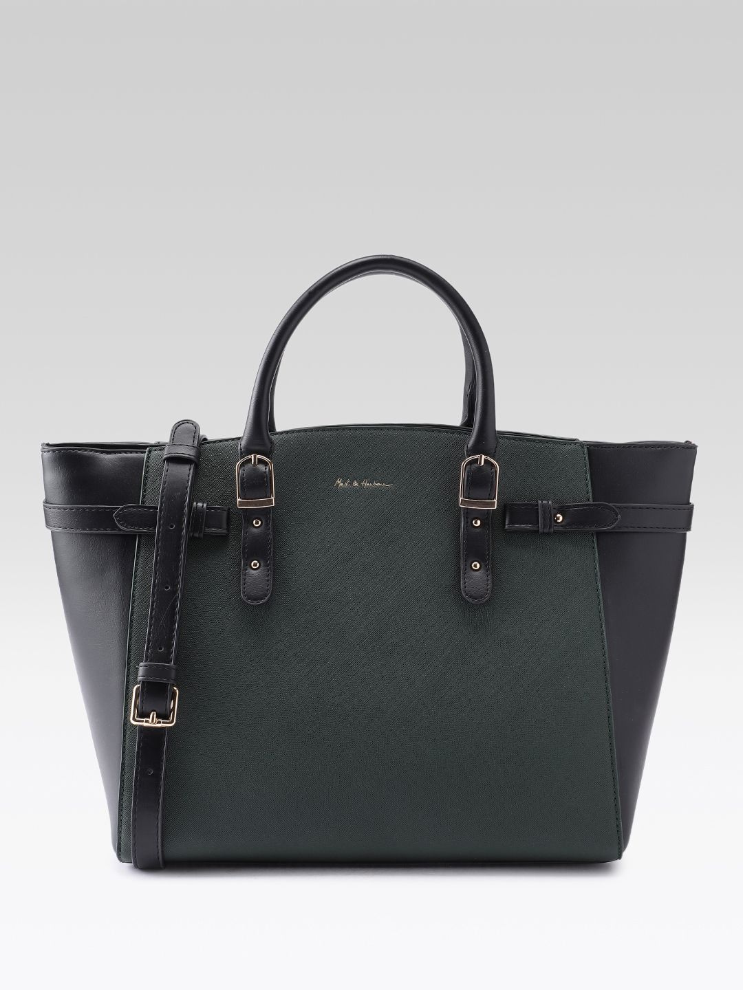 Mast & Harbour Colourblocked Structured Handheld Bag-picture-20