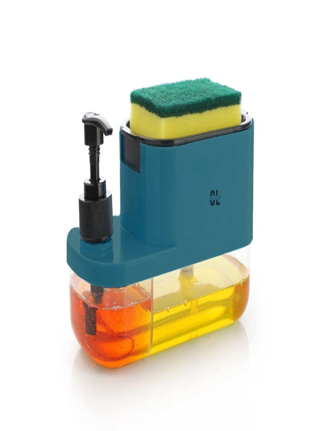Craftlayout Multicoloured & Teal Solid Plastic Soap Dispenser-image-44