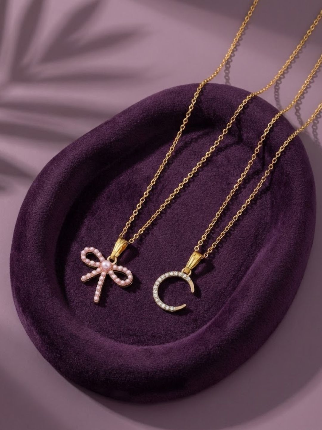 Lara Karen Brass Gold-Plated Pendant And Chain-picture-32