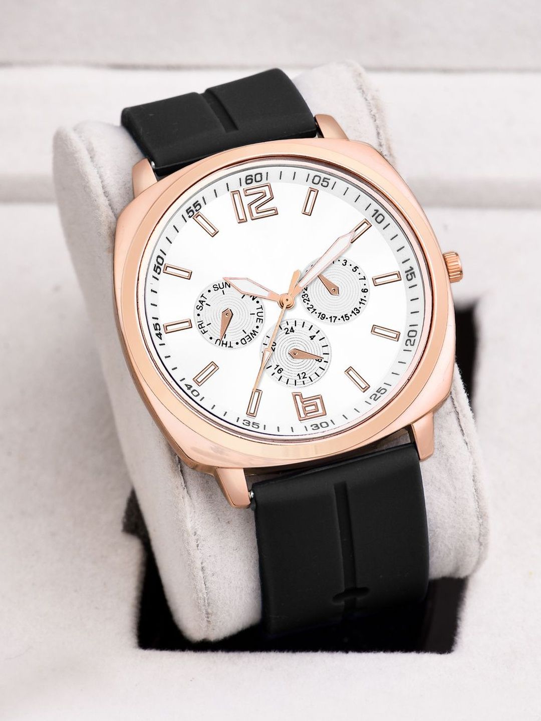 JUST LIKE Men Dial & Straps Analogue Watch JT-56 Black White Silicon WatchWATCH-image-14