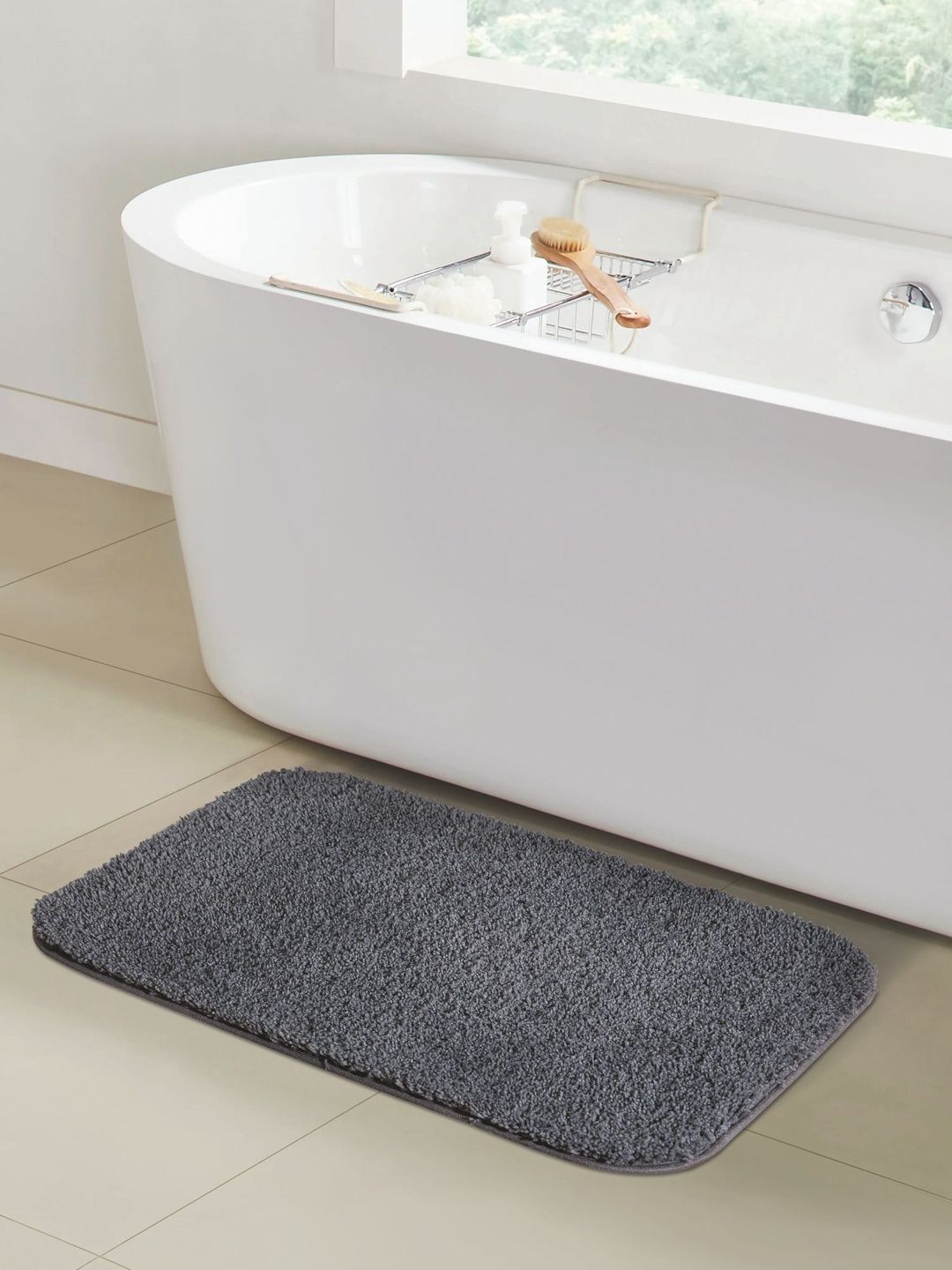 OBSESSIONS Pack Of 2 Grey Bath Rugs-image-15