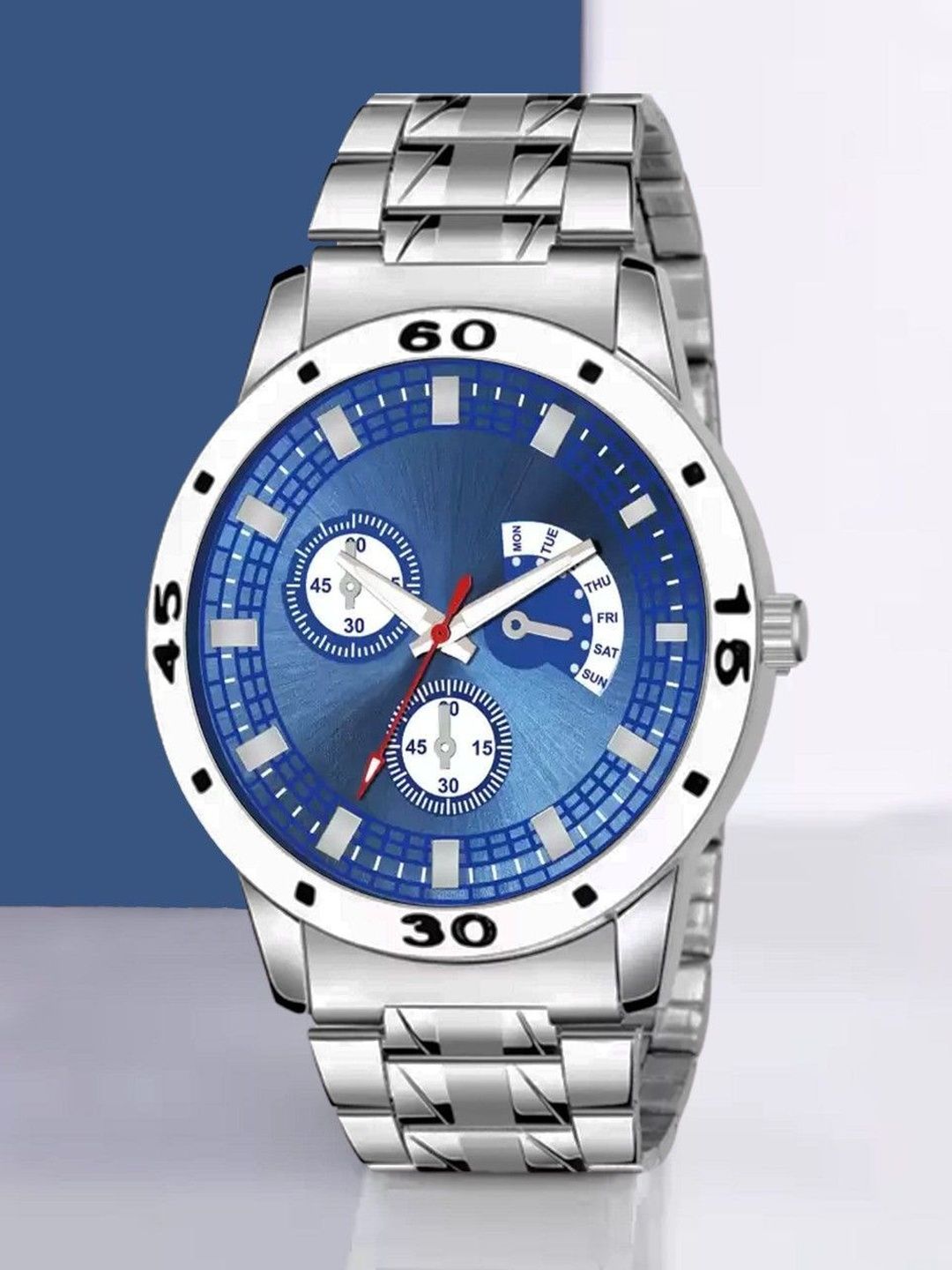 Blutech Men Dial & Stainless Steel Straps Watch Blue Dial Bee Zero Double Nine-picture-45