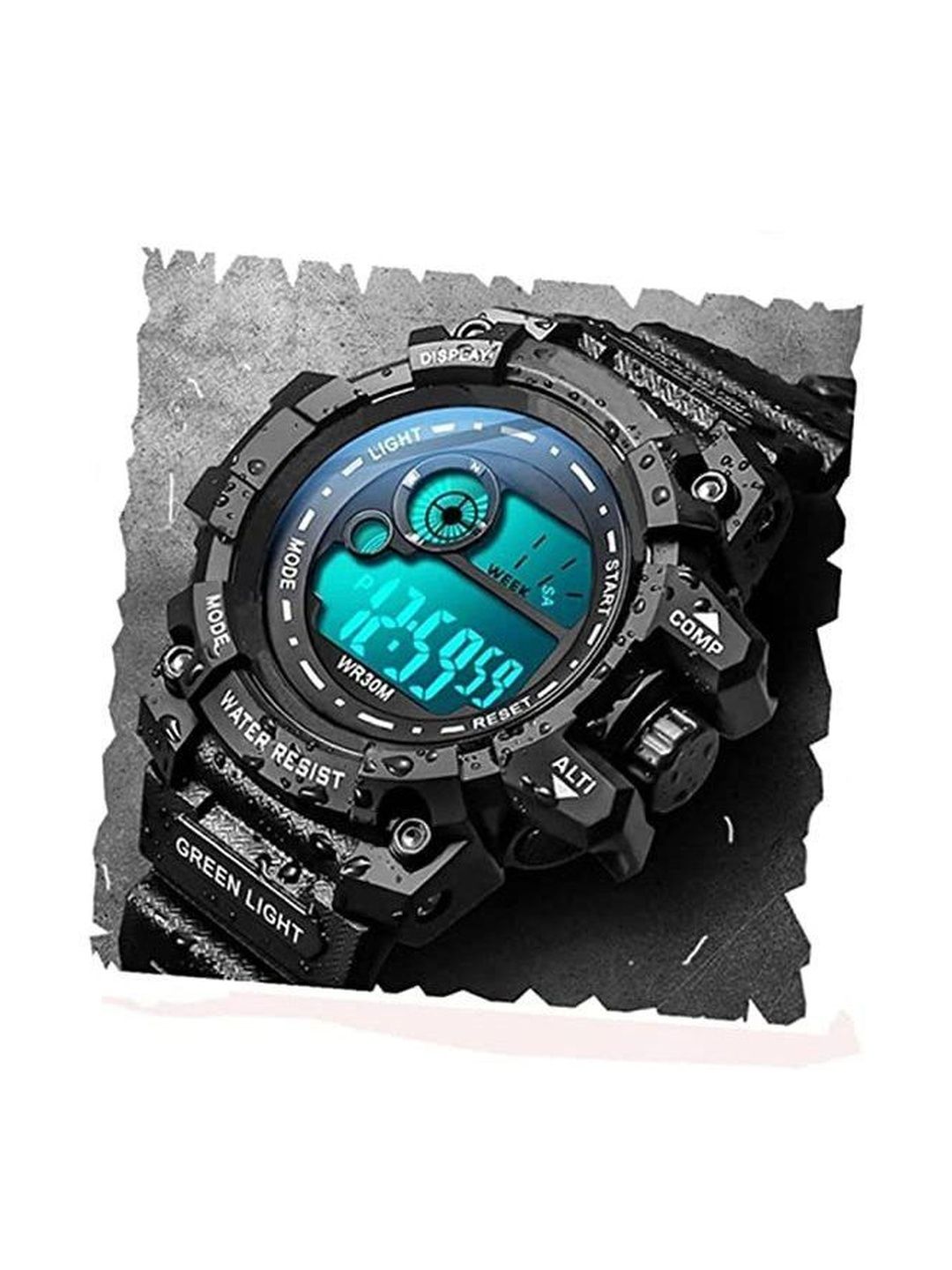 Blutech Unisex Kids Dial & Stainless Steel Straps Watch black shork-picture-18