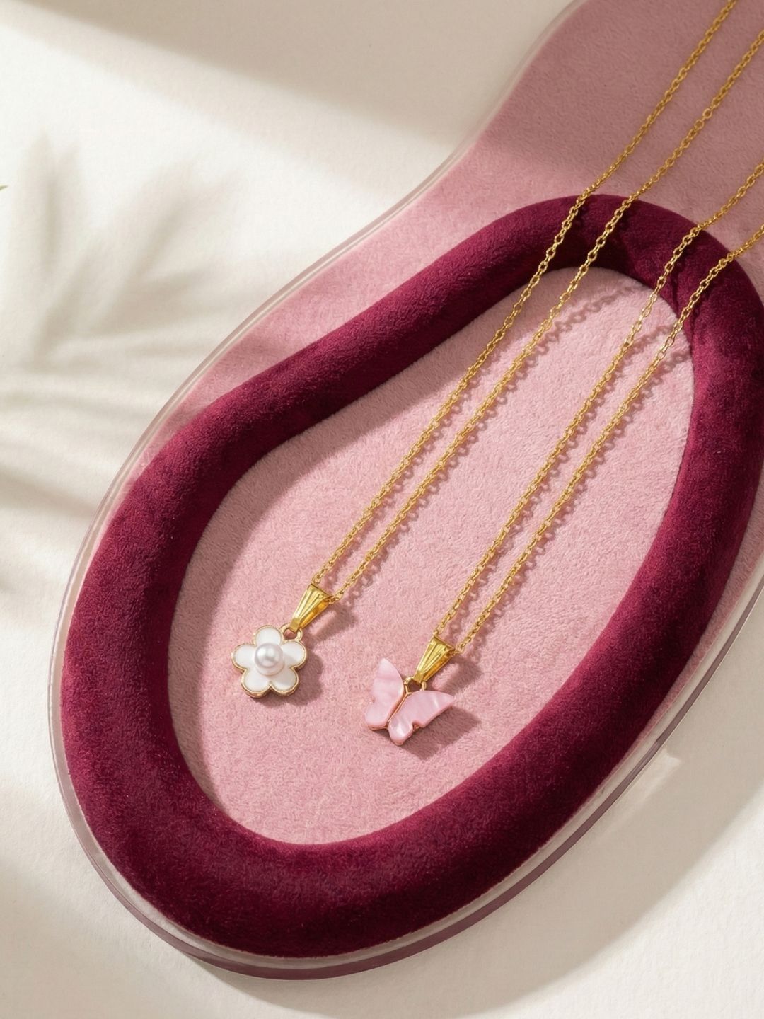 Lara Karen Pack Of 2 Gold-Plated Pendant-image-19