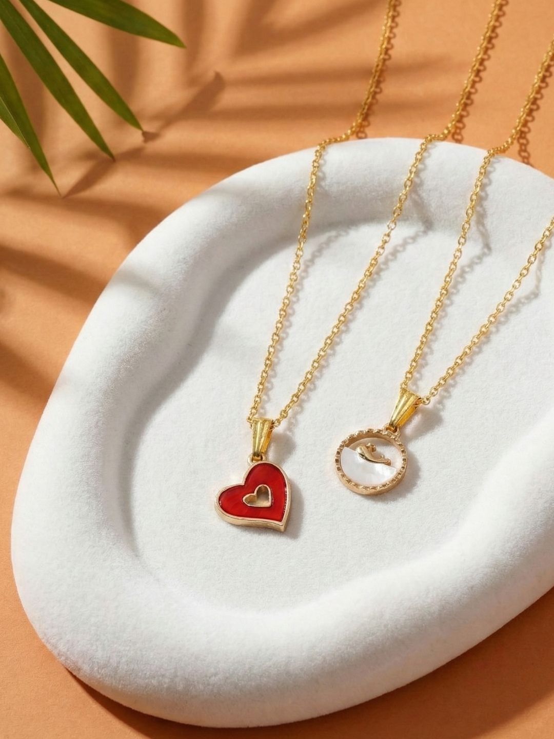 Lara Karen Brass Gold-Plated Pendant And Chain-picture-27