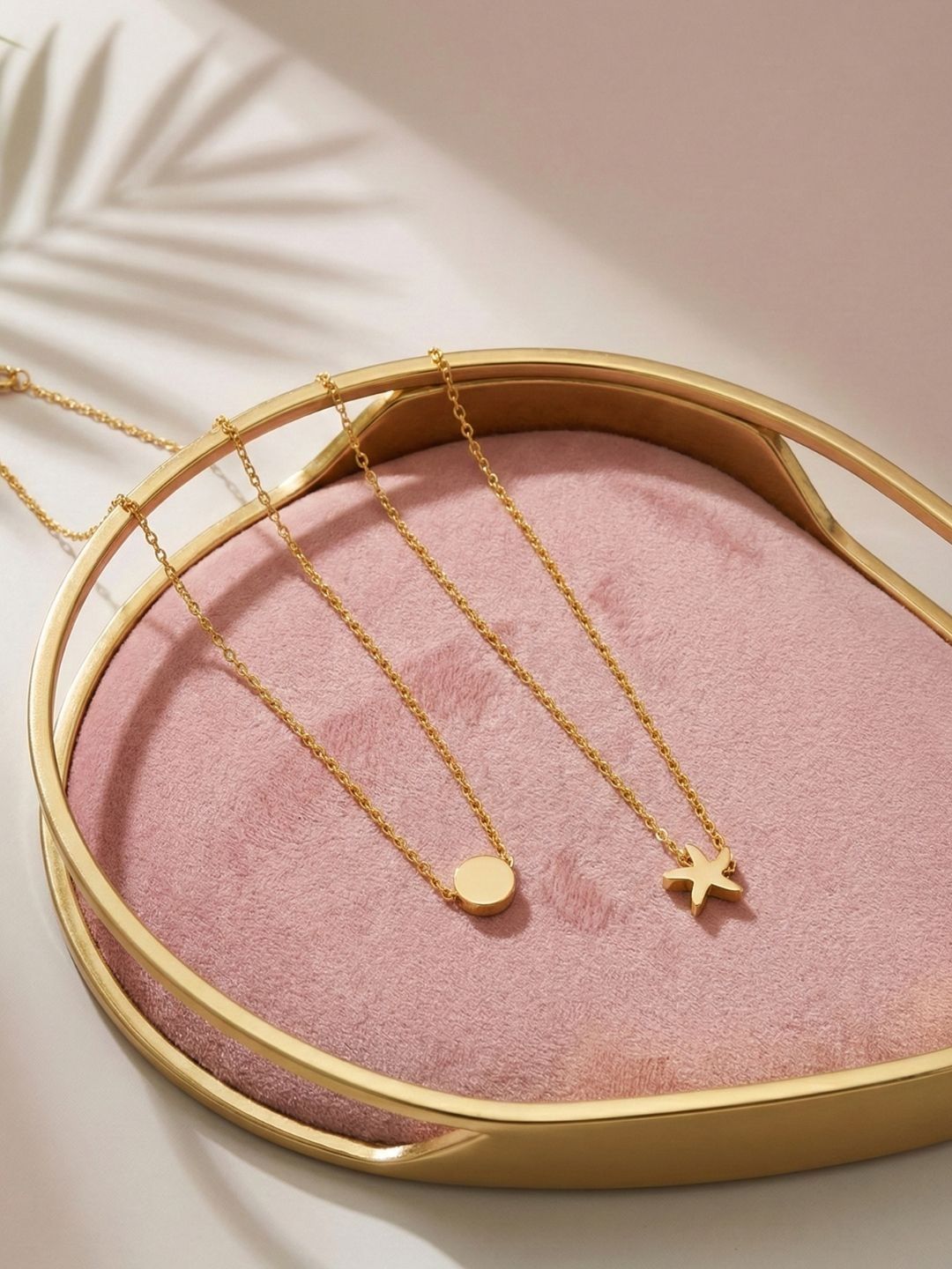 Lara Karen Pack Of 2 Gold-Plated Pendant-image-15