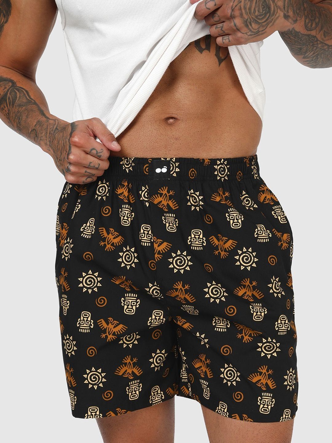 Bewakoof Printed Cotton Boxers-image-28
