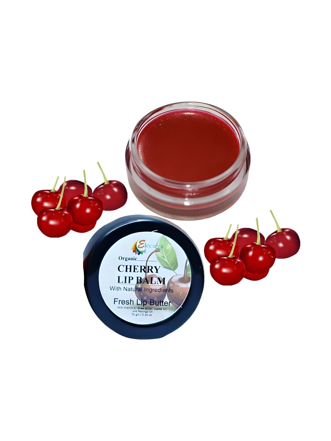 Elecsera Cherry Lip Balm With Shea Butter - Red - 10 g-picture-21