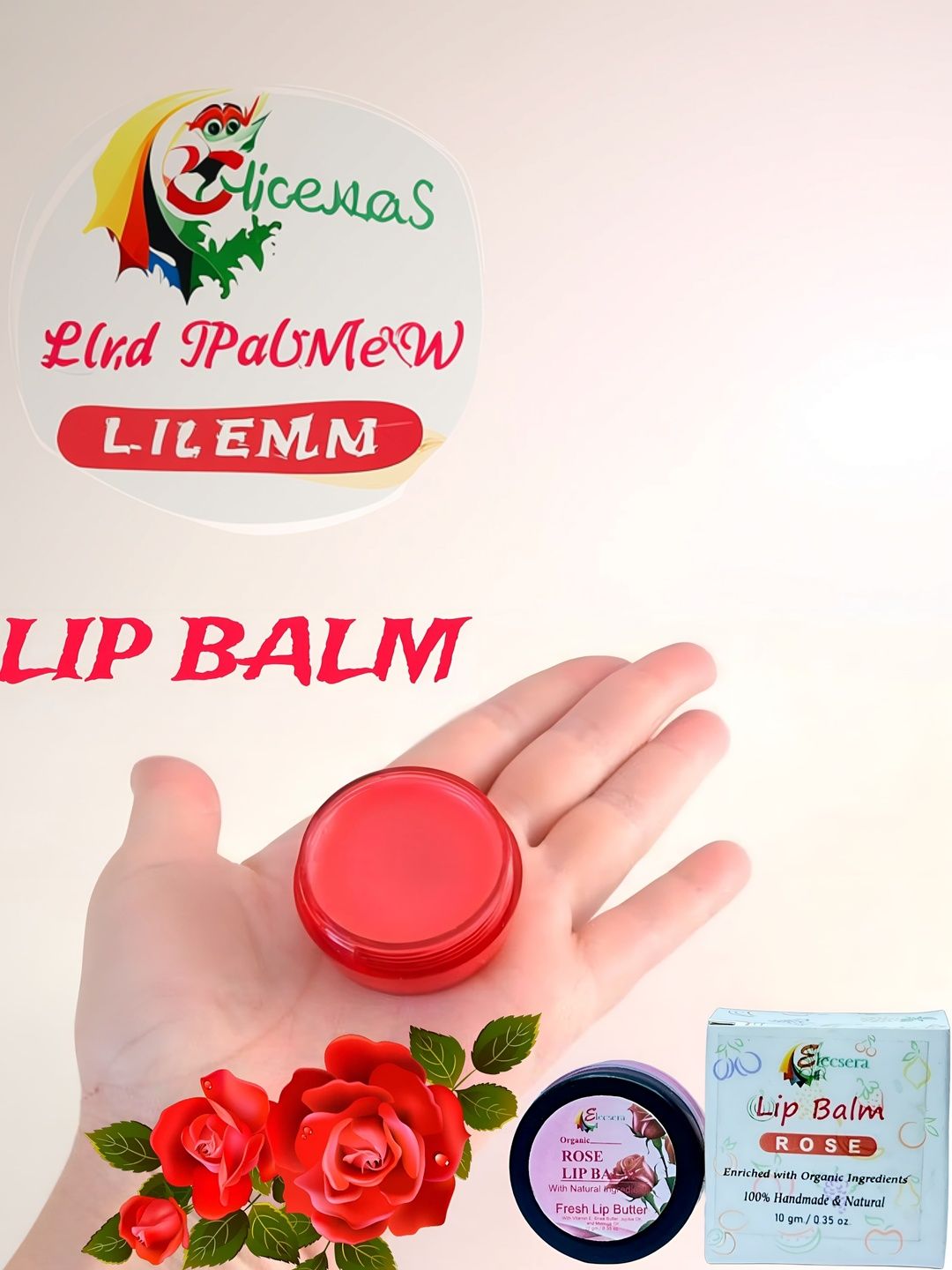 Elecsera Rose Lip Balm For Dryness - 10 g-picture-44