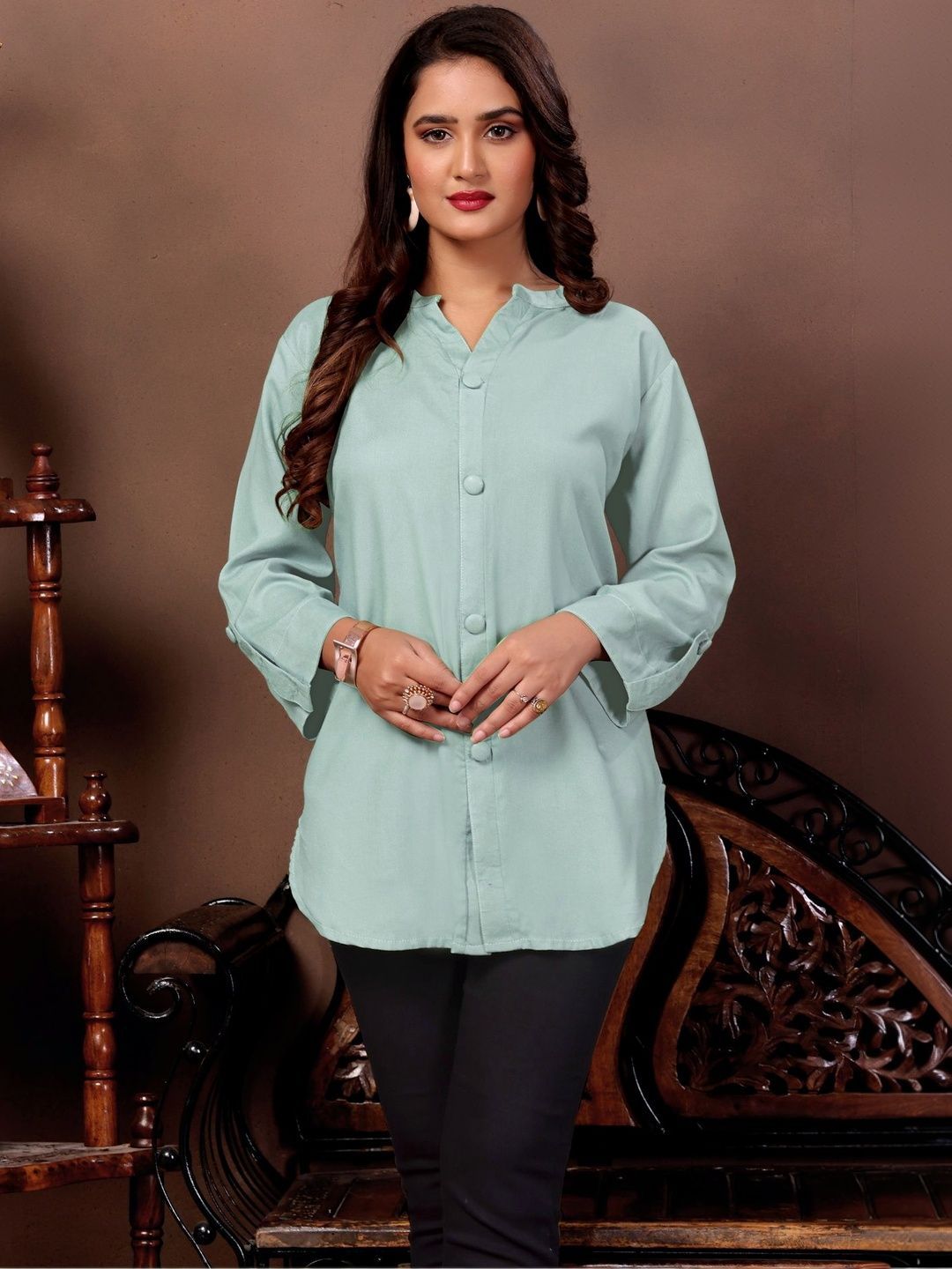 Moda Rapido Dyed V-Neck Kurti-picture-10