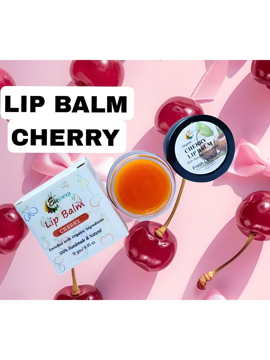 Elecsera Cherry Lip Balm With Vitamin E & Shea Butter - 10 g-picture-35