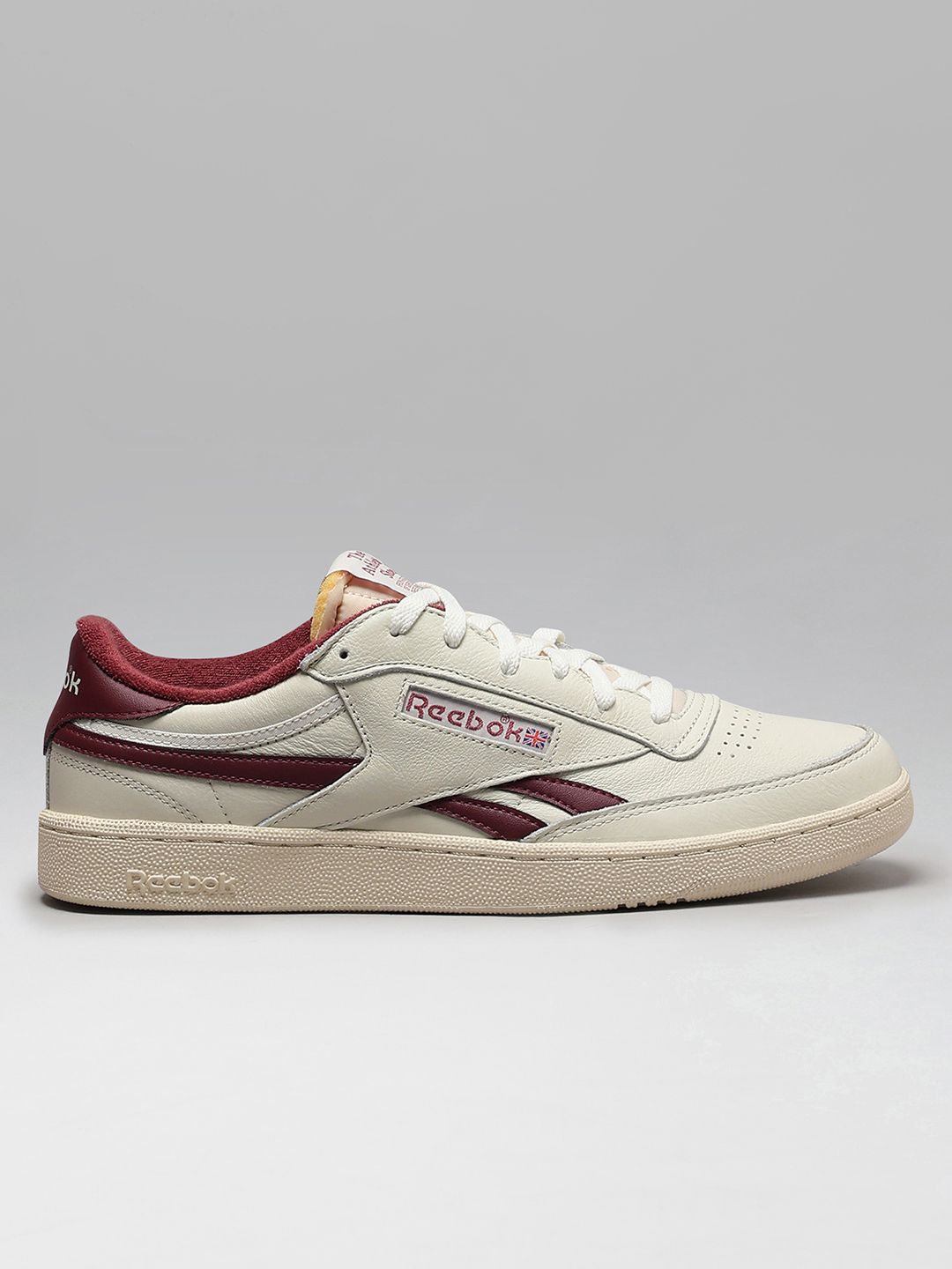 Reebok Unisex CLUB C REVENGE VINTAGE Striped Leather Sneakers-picture-46