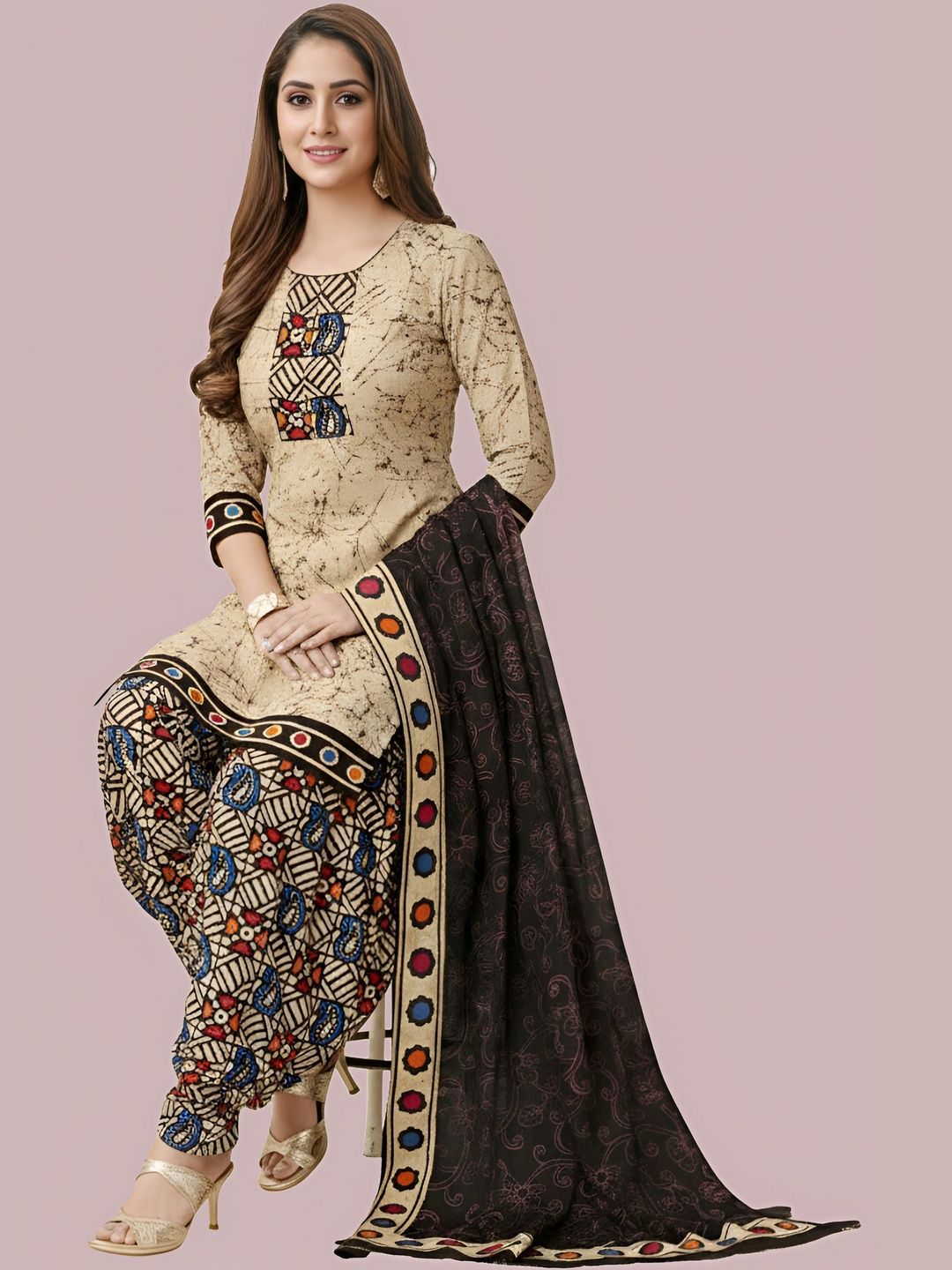 REYA Printed Unstitched Dress Material-picture-3